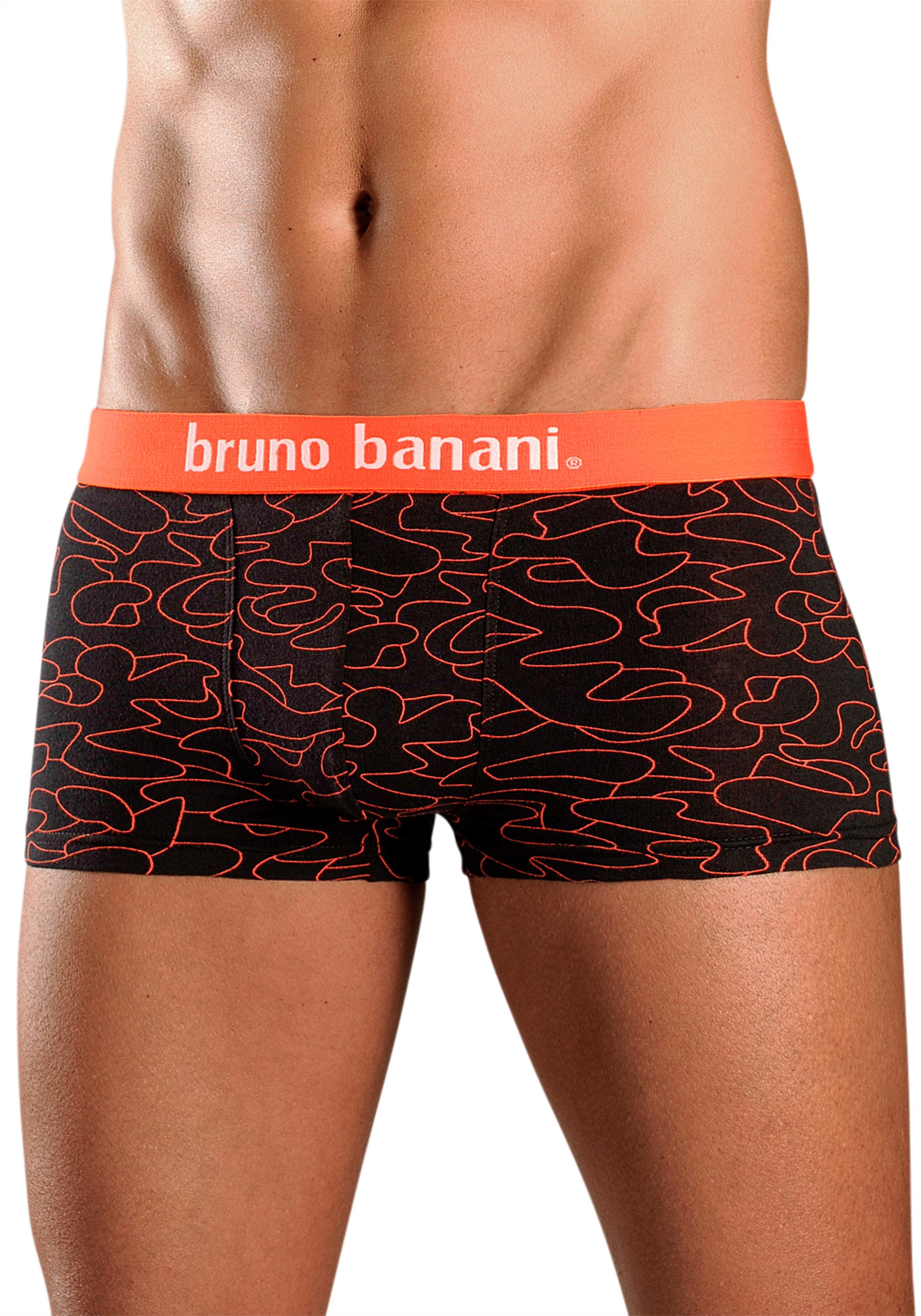 Bruno Banani Hipster, (Packung, 4 St.), Boxershorts in uni oder gemustert aus Baumwollmischung