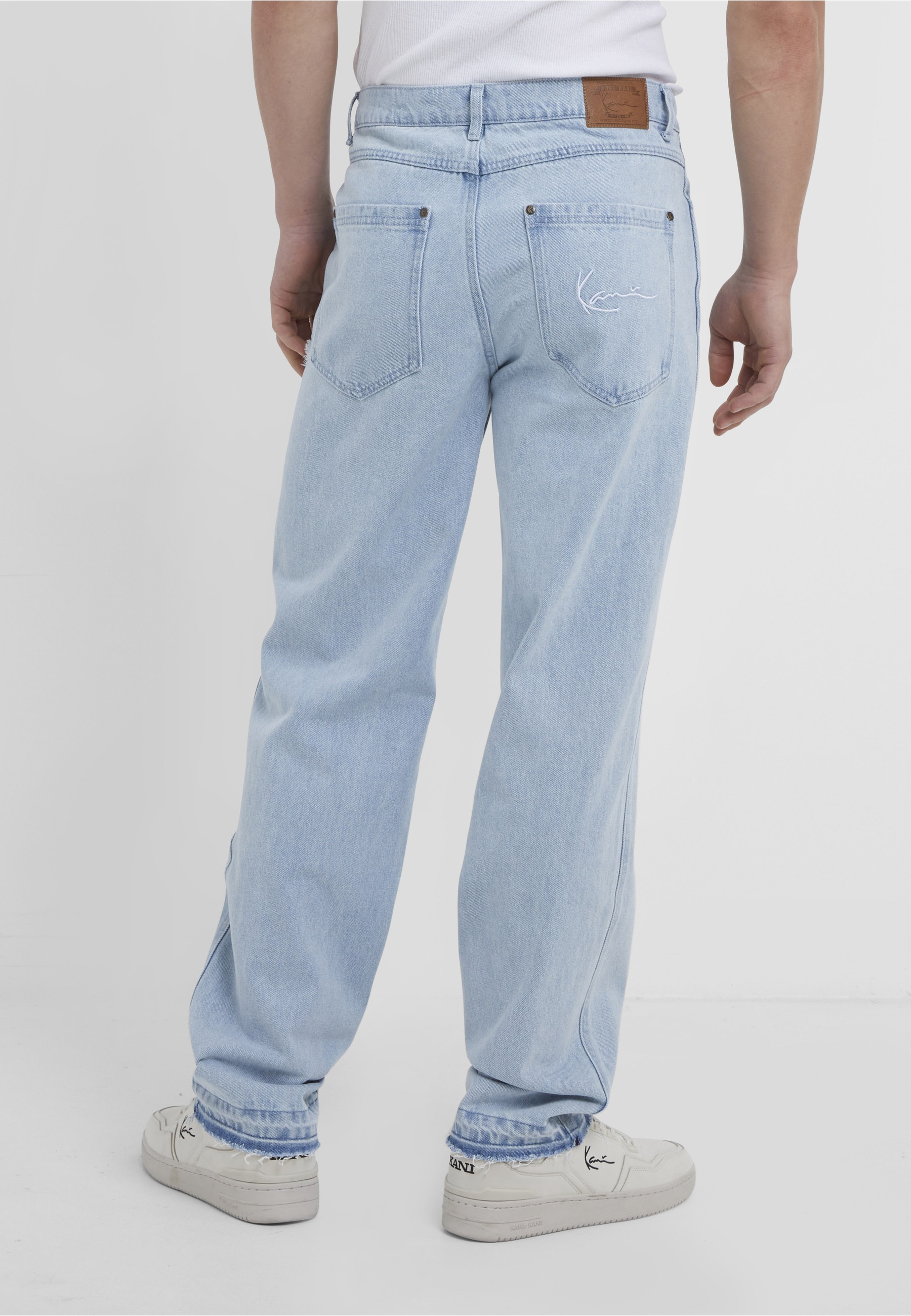 Karl Kani Bequeme Jeans »Karl Kani Herren KK OG Distressed Cross Baggy Five Pocket Denim«