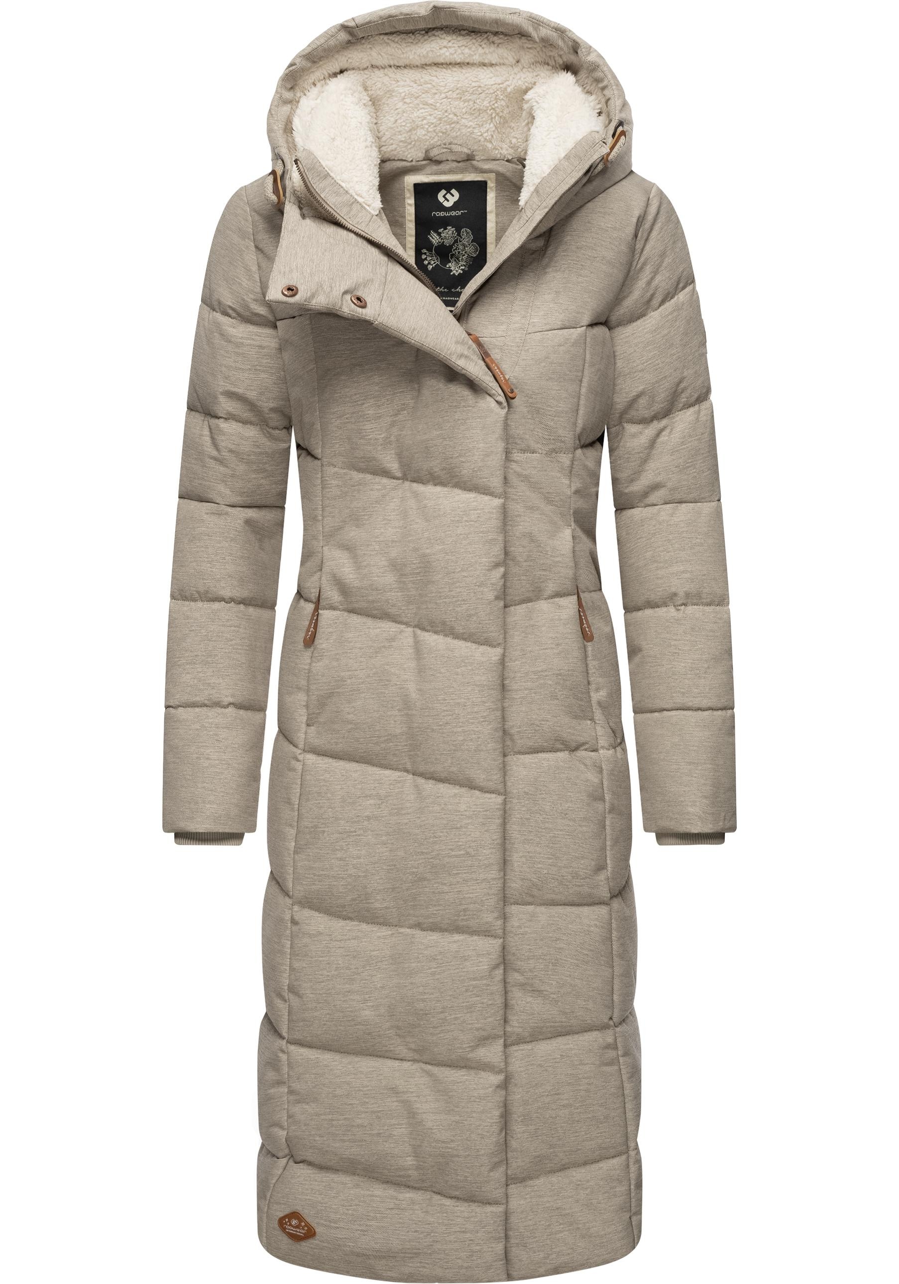 Wintermantel »Pavla Long«, extralanger Winterparka mit Teddyfutter und Kapuze