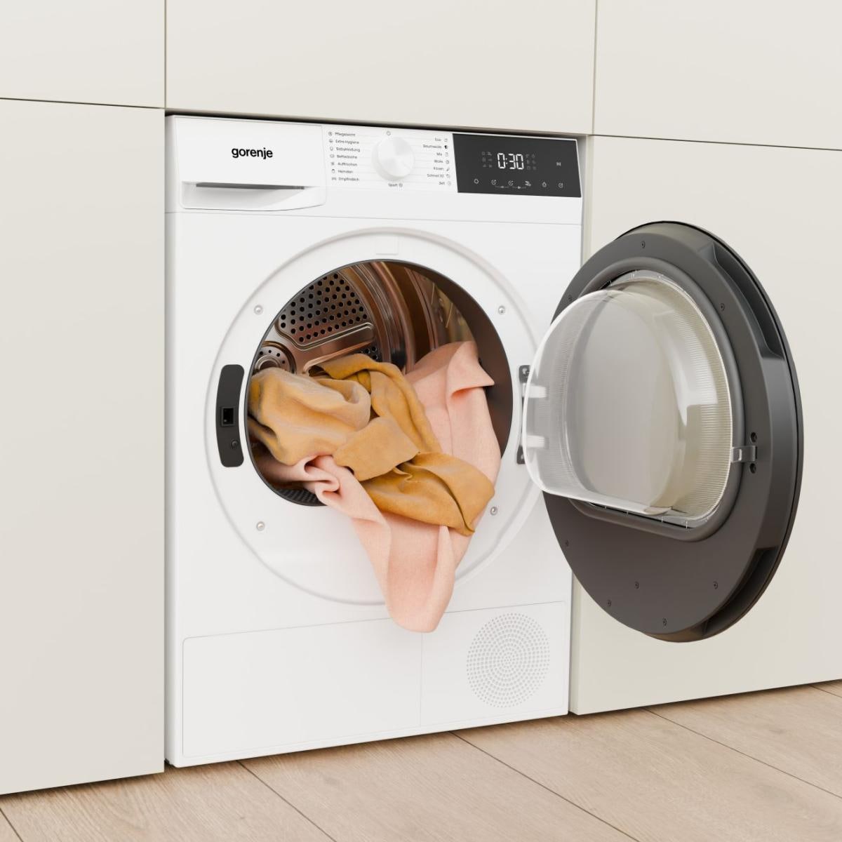GORENJE Wärmepumpentrockner »WaveDG2P8D« G200 Knitterschutz, EasyClean Filter, SensorDry
