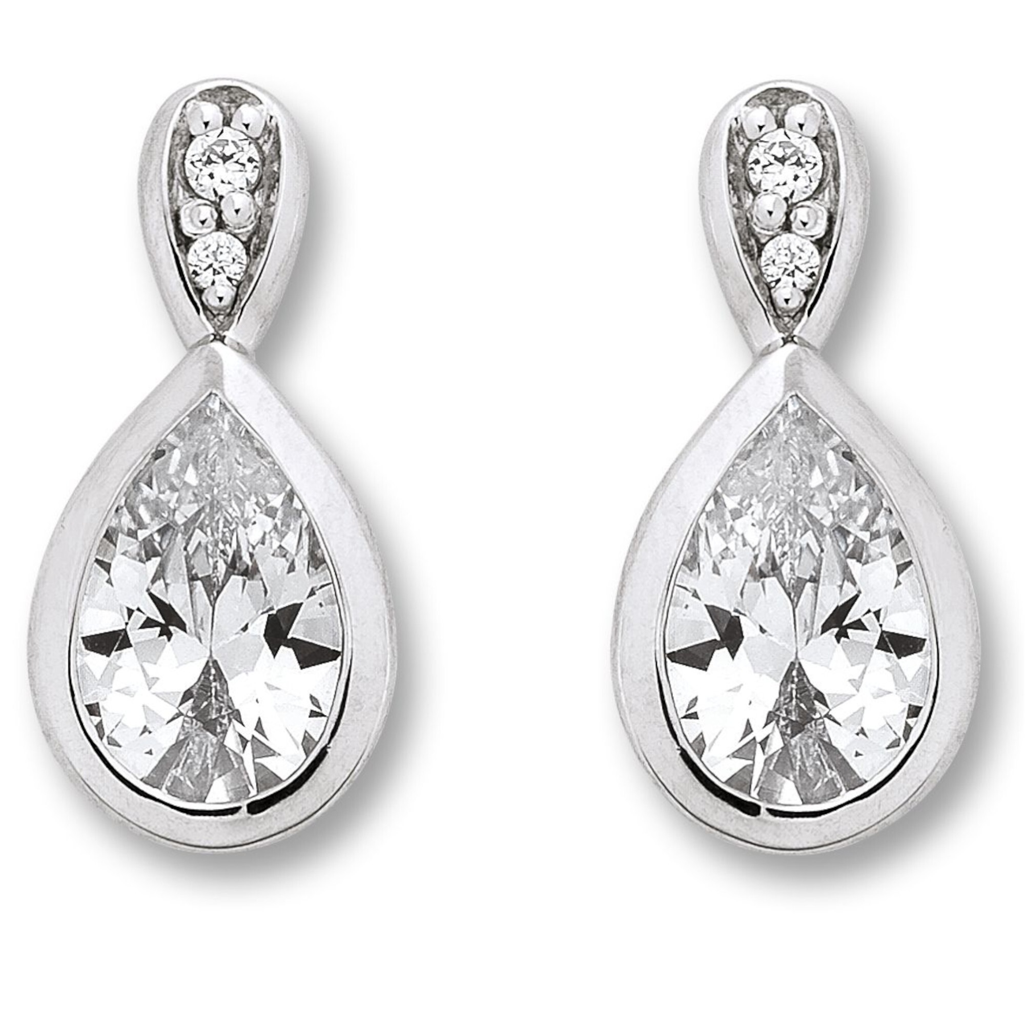 Paar Ohrhänger ONE ELEMENT "Zirkonia Ohrringe Ohrstecker aus 925 Silber", silber, Ohrringe, Damen, Damen,mit Zirkonia, Silber 925 (Sterlingsilber), Feine Gestaltung – ein Sinnbild mit ruhiger Eleganz