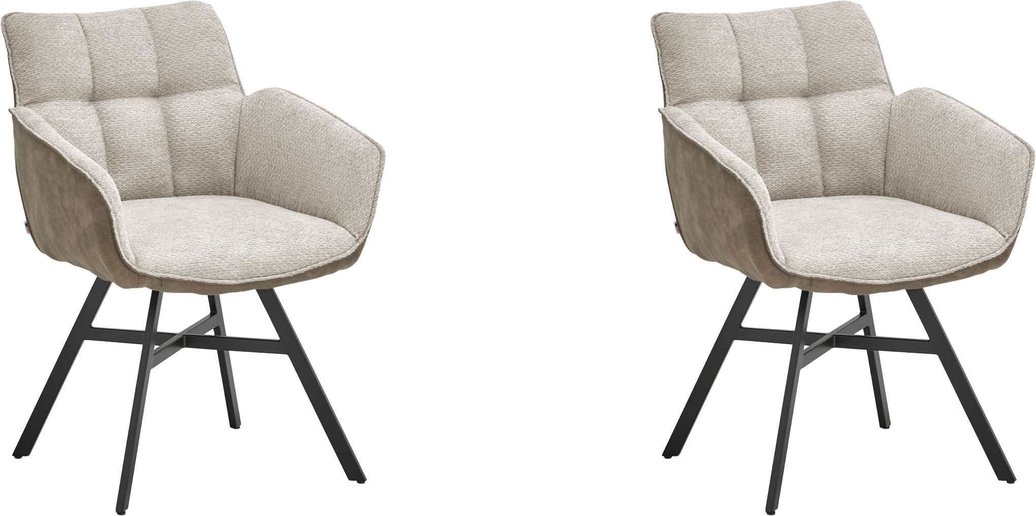 set one by Musterring Esszimmerstuhl "Frisco-B" (Set) 2 Stk.Bezug innen Che günstig online kaufen