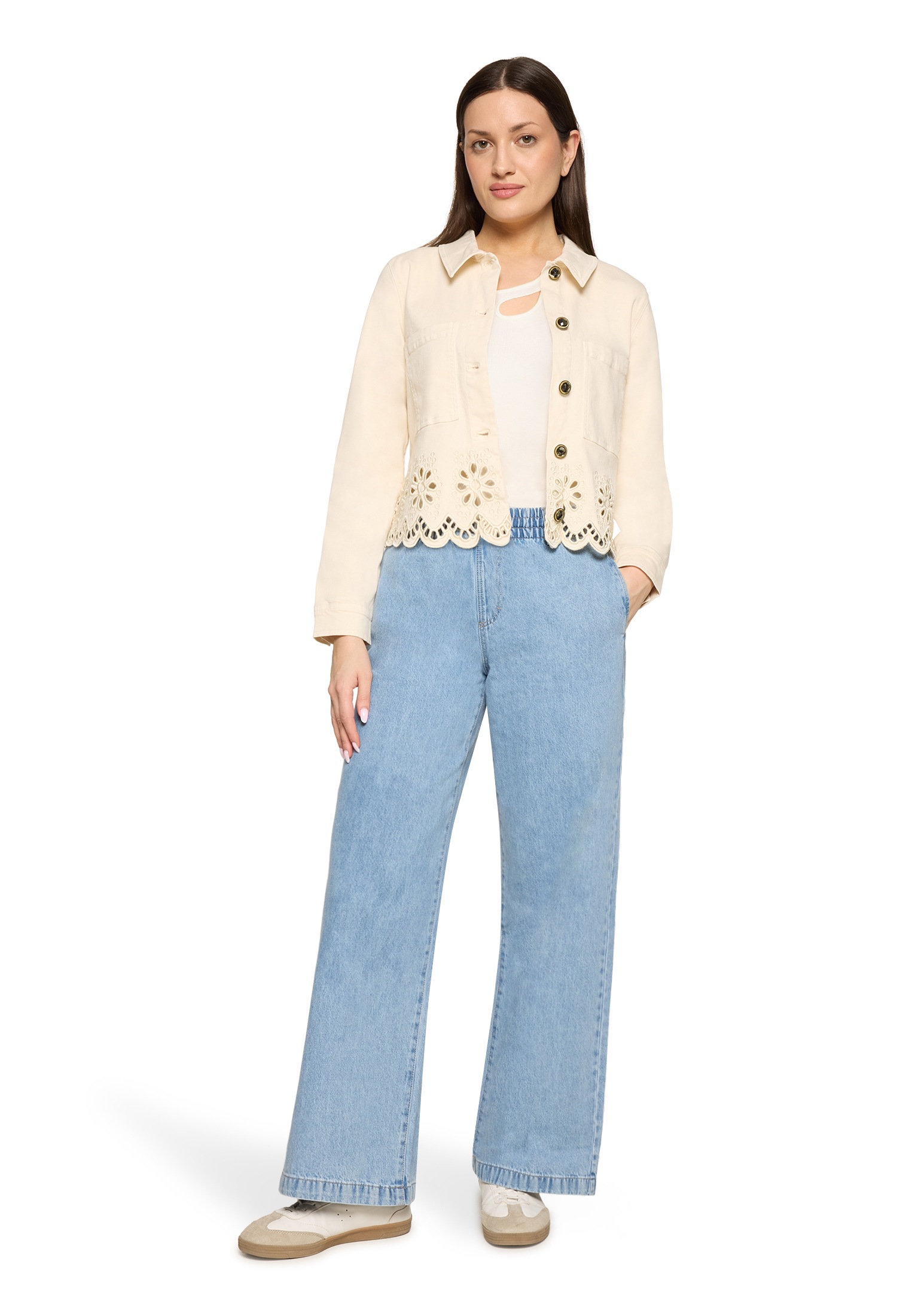 Cartoon Slim-fit-Jeans »Damen mit weitem Bein«