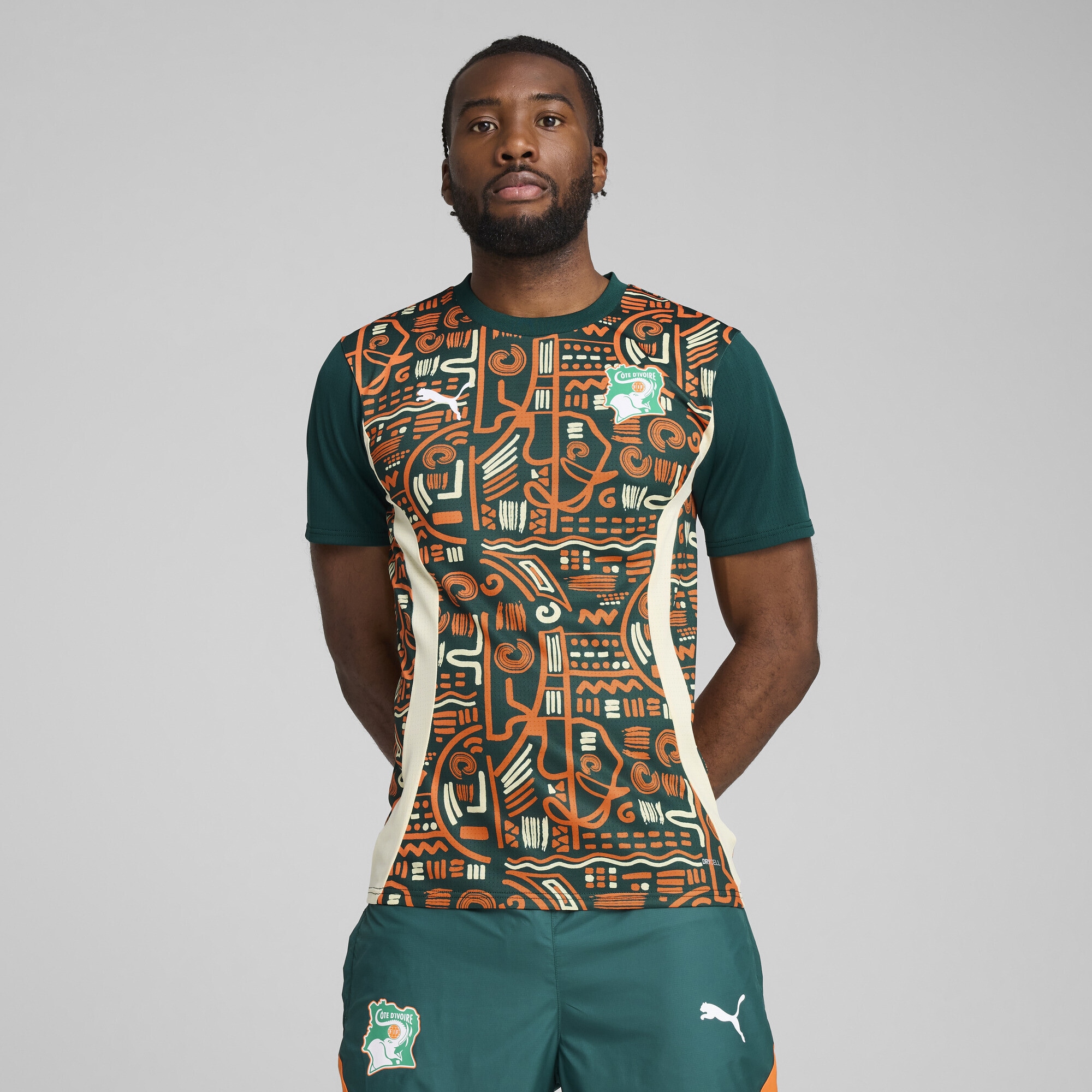 PUMA Trainingsshirt »Elfenbeinküste 2025 Pre-match Trikot Herren«