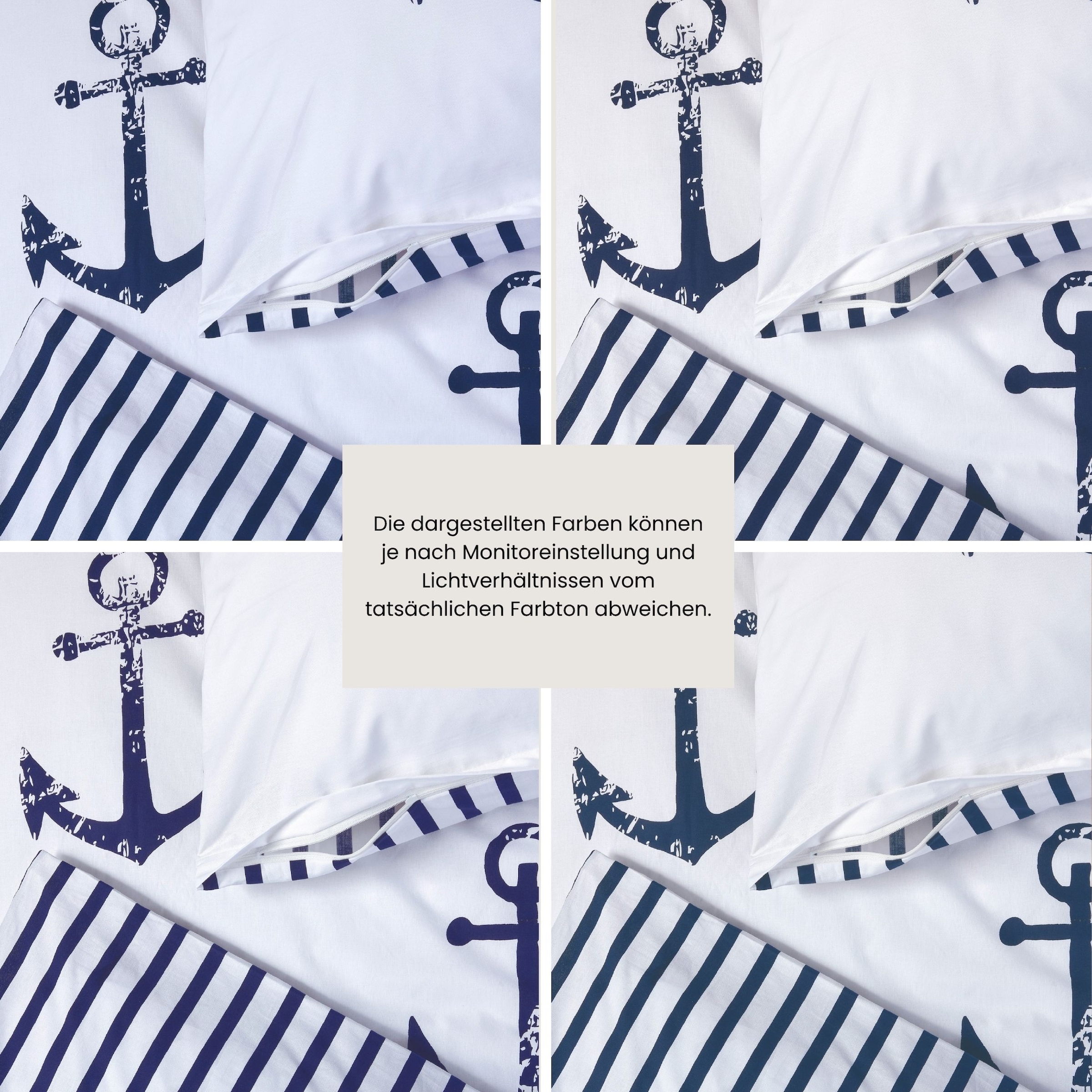 Schiesser Bettwäsche »Marina, maritime Momente in frischer Farbkombination« 2 Stk. OEKO-TEX® MADE IN GREEN