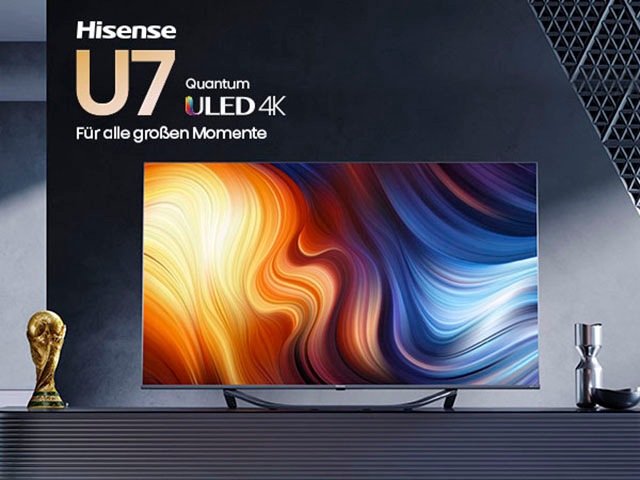 Hisense LED-Fernseher »55U7HQ«, 139 cm/55 Zoll, 4K Ultra HD, Quantum Dot,120Hz, Game Mode, HDR10+, Dolby Vision IQ & Atmos