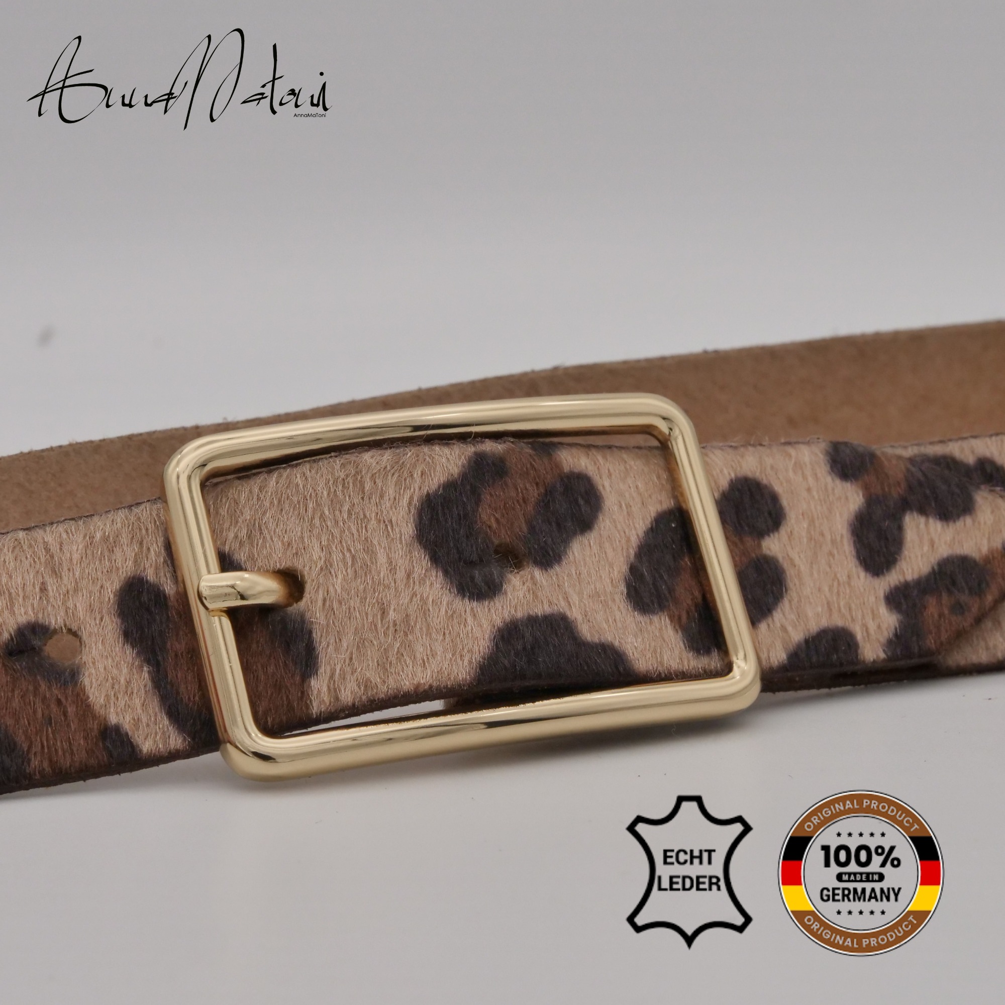 AnnaMatoni Ledergürtel "AnnaMatoni Damen Ledergürtel in hochwertigem Kunstf günstig online kaufen
