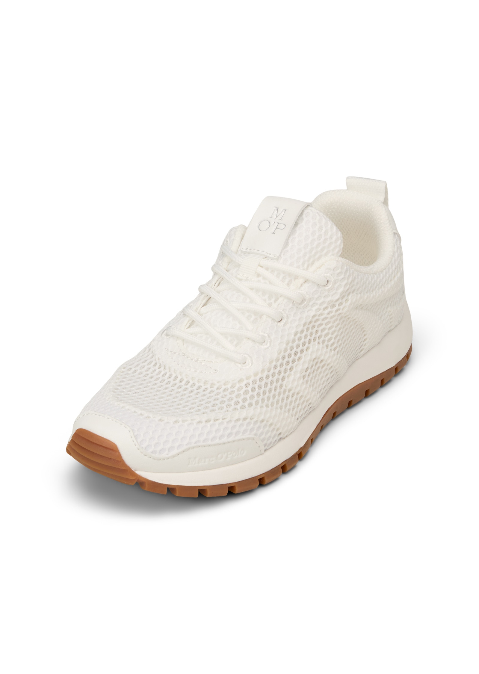Marc OPolo Sneaker "aus edlem Rindleder und Mesh-Einsatz"