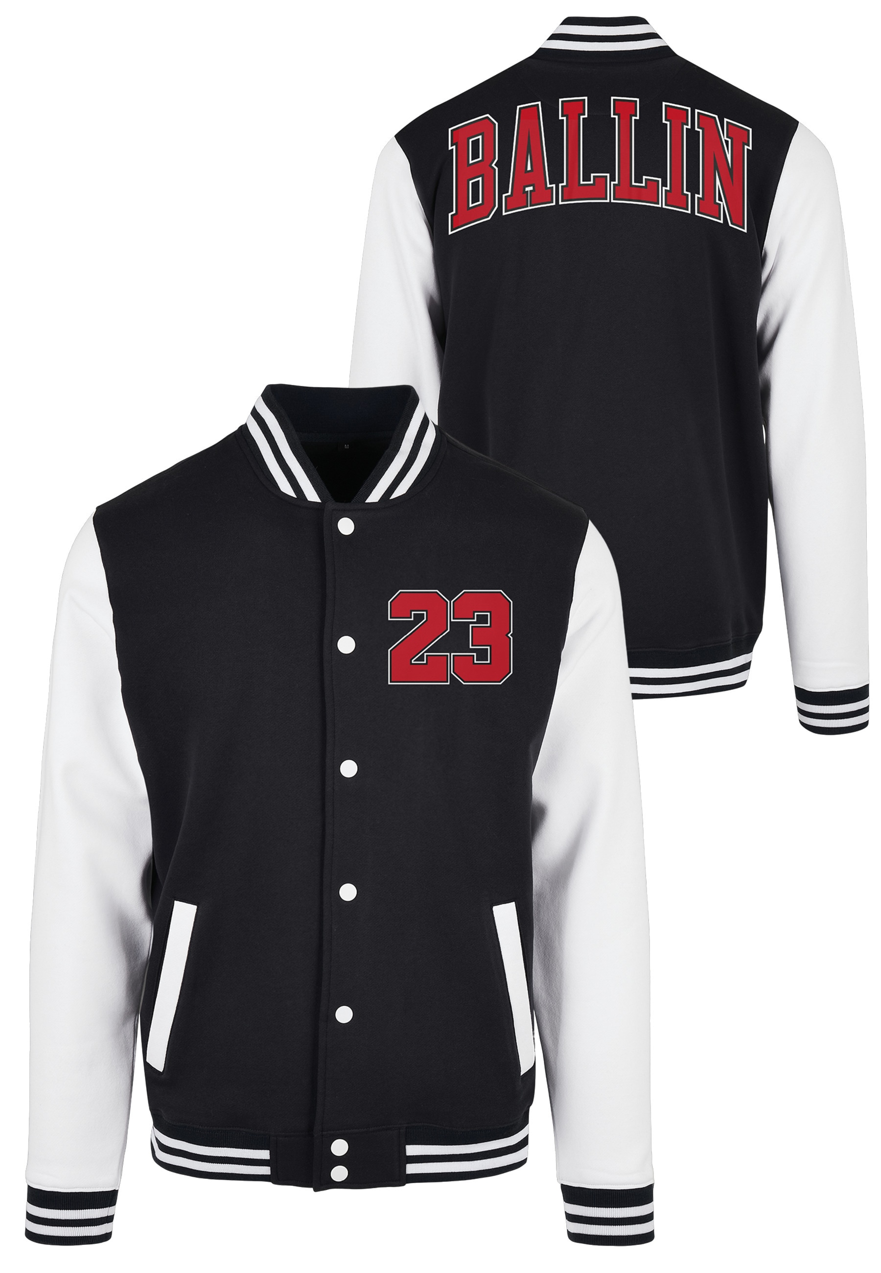 MisterTee Collegejacke "MisterTee Herren Ballin 23 College Jacket" 1 Stk. t günstig online kaufen