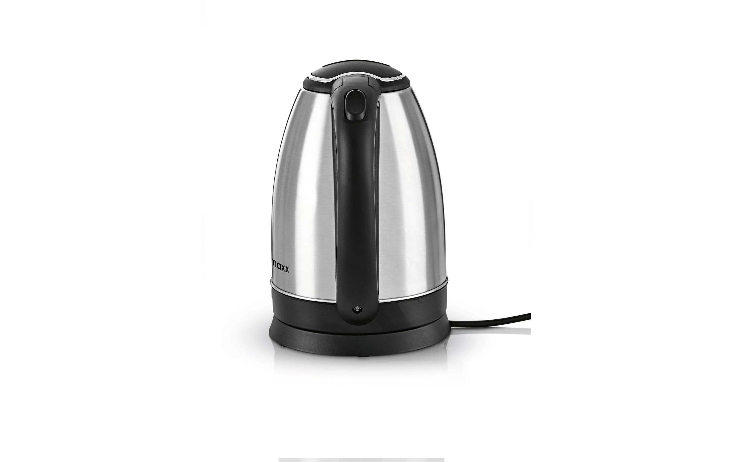 GOURMETmaxx Wasserkocher »45505 l, Schwarz/Silber« 1,8 l 1500 W