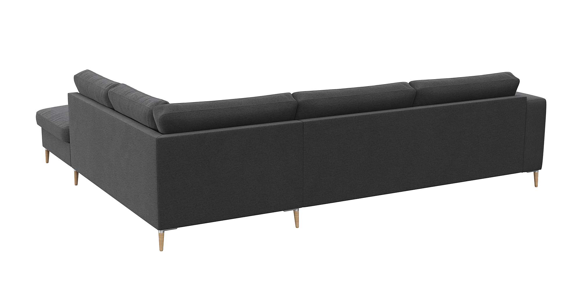 Thumbnail - FLEXLUX Ecksofa "Fiore, Sitzaufbau mit hochwertigem Kaltschaum für mehr Sitzkomfort", breite Armlehnen, L-Form, Füße Alu...