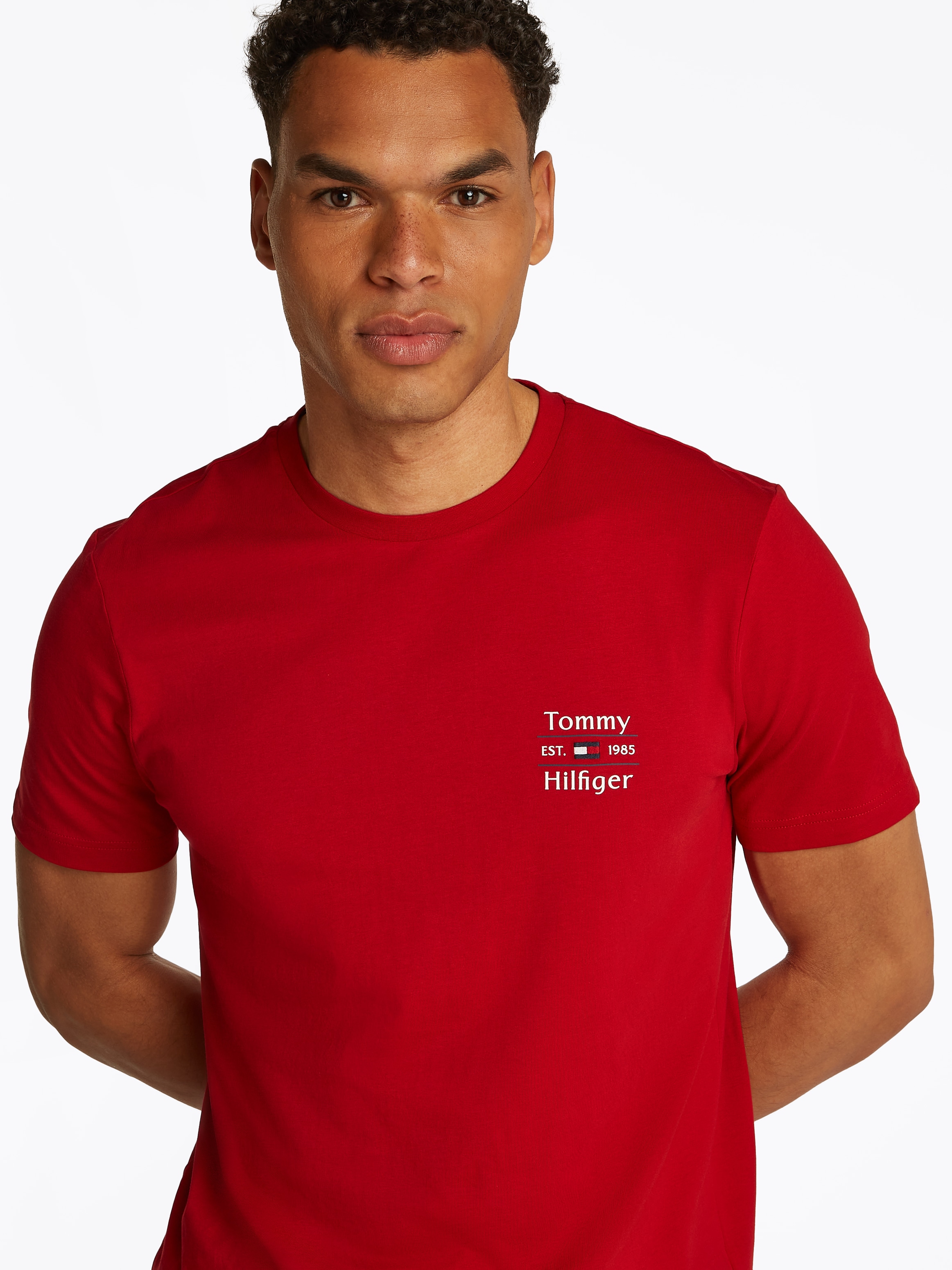Tommy Hilfiger Rundhalsshirt »HILFIGER STACK TEE«