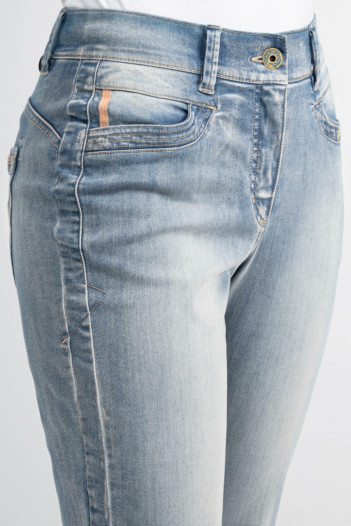 Recover Pants 5-Pocket-Jeans »Jeans«, mit Fransensaum