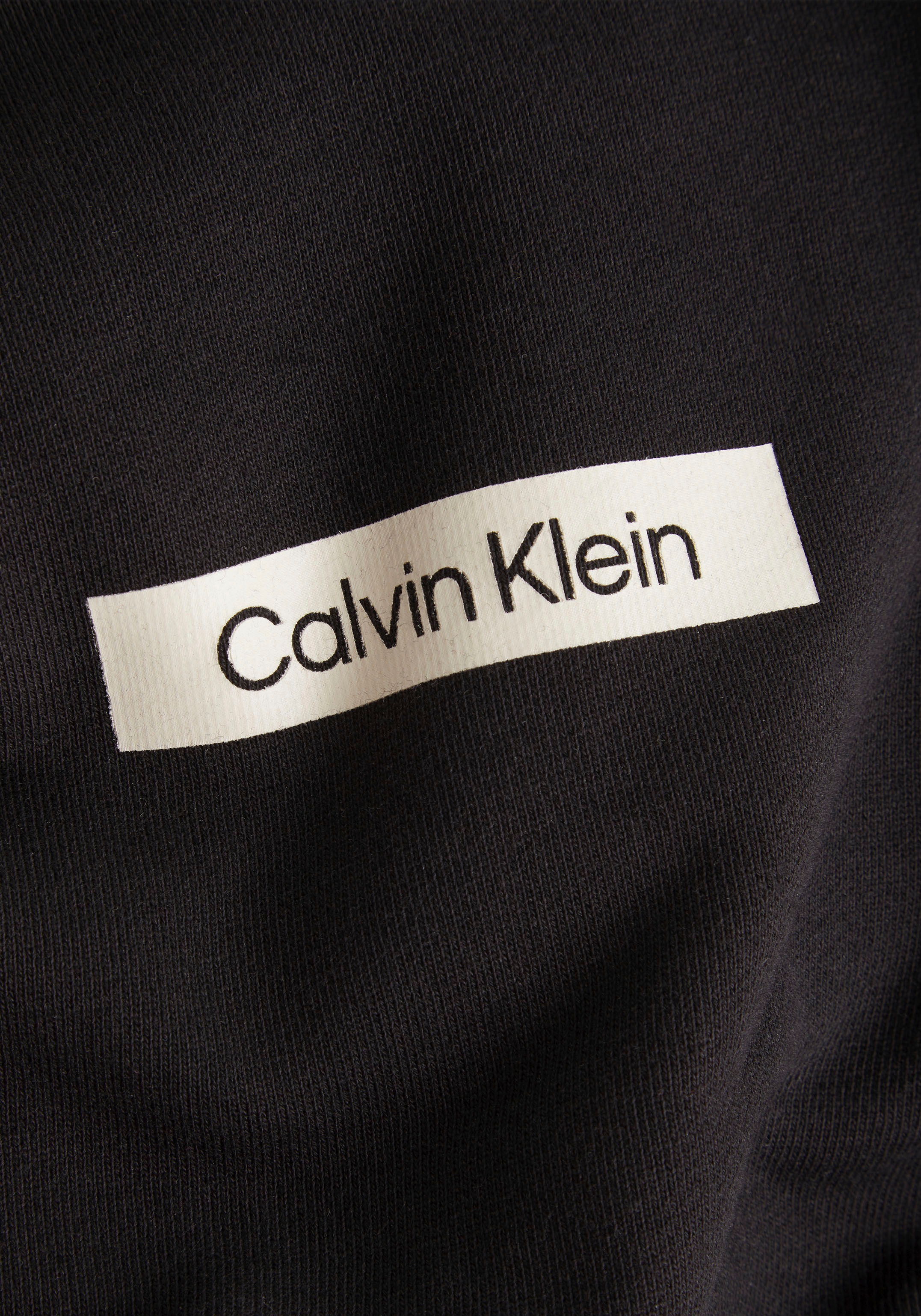 Klein für CK-Schriftzug BAUR Rücken Calvin | dem auf Kapuzensweatshirt, mit großem ▷