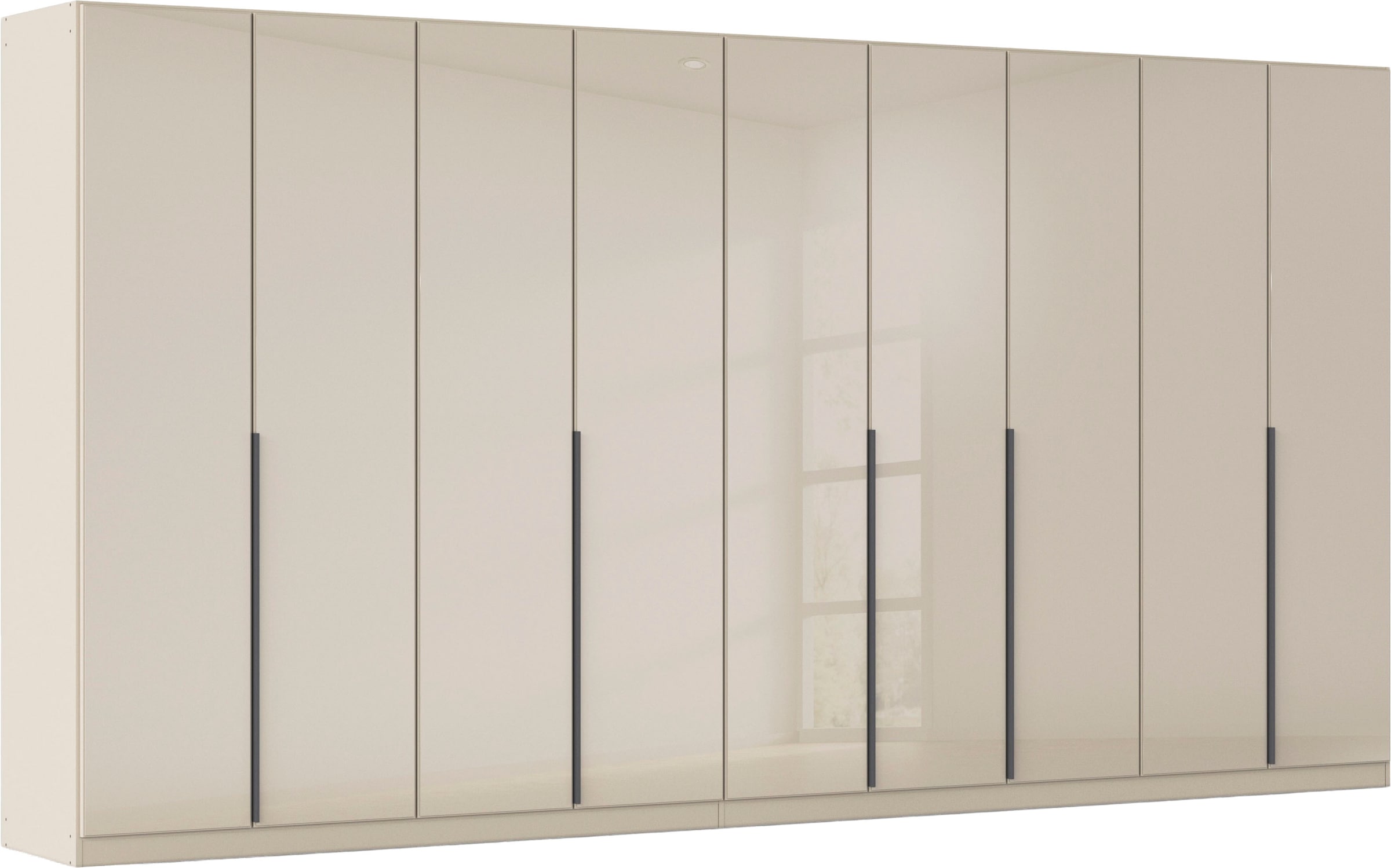 OTTO home Drehtürenschrank "Kleiderschrank Kleiderschränke Schrank Garderobe AGORDO mit Glasfront" in zwei Griff-Farben, Breiten 91-405 cm, durchdachte Innenausstattung, in 8 Breiten und 2 Höhen MADE IN GERMANY