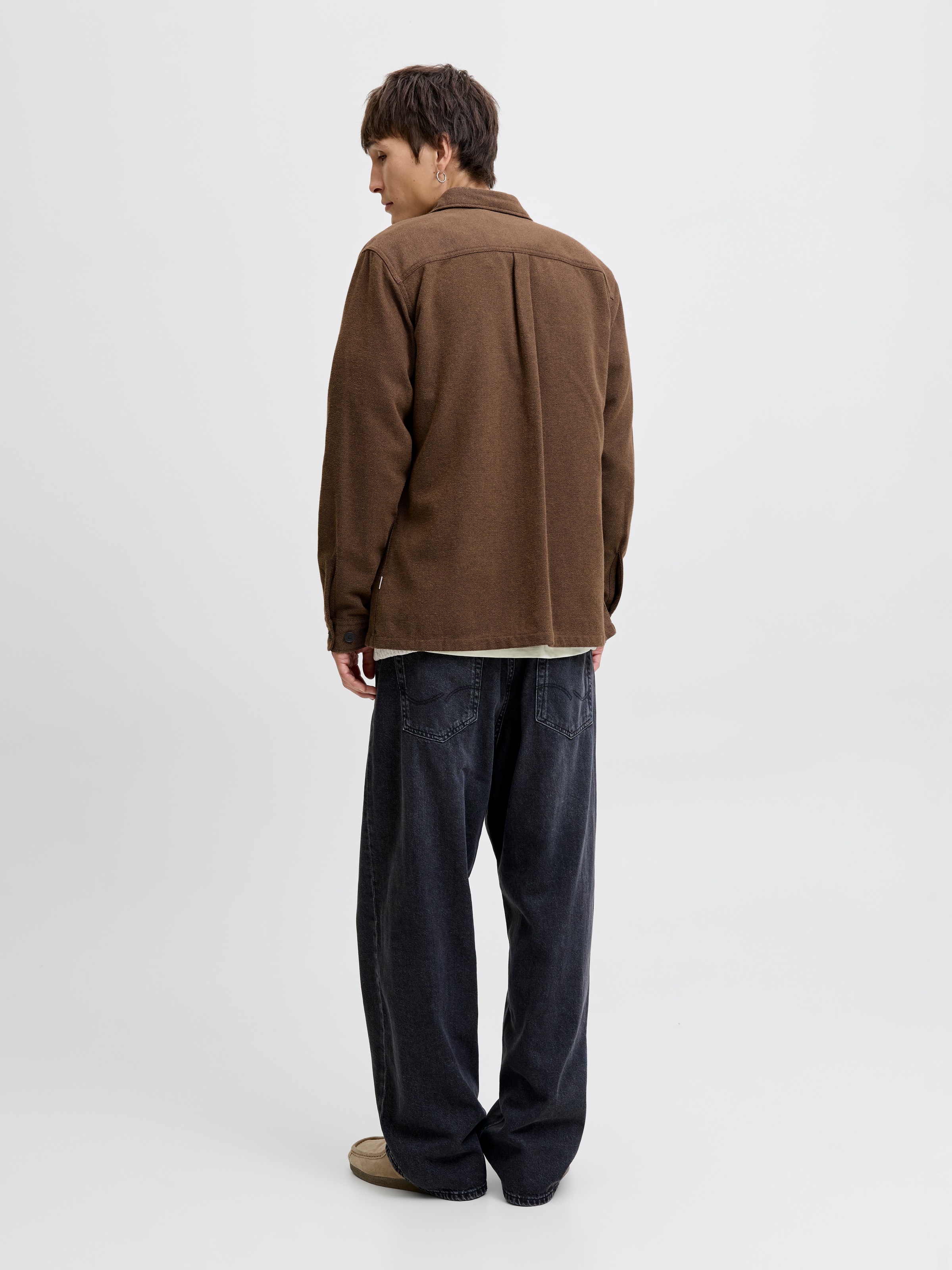 Jack & Jones Langarmhemd »JPRRAYLE MELANGE SOLID L/S OVERSHIRT SN«