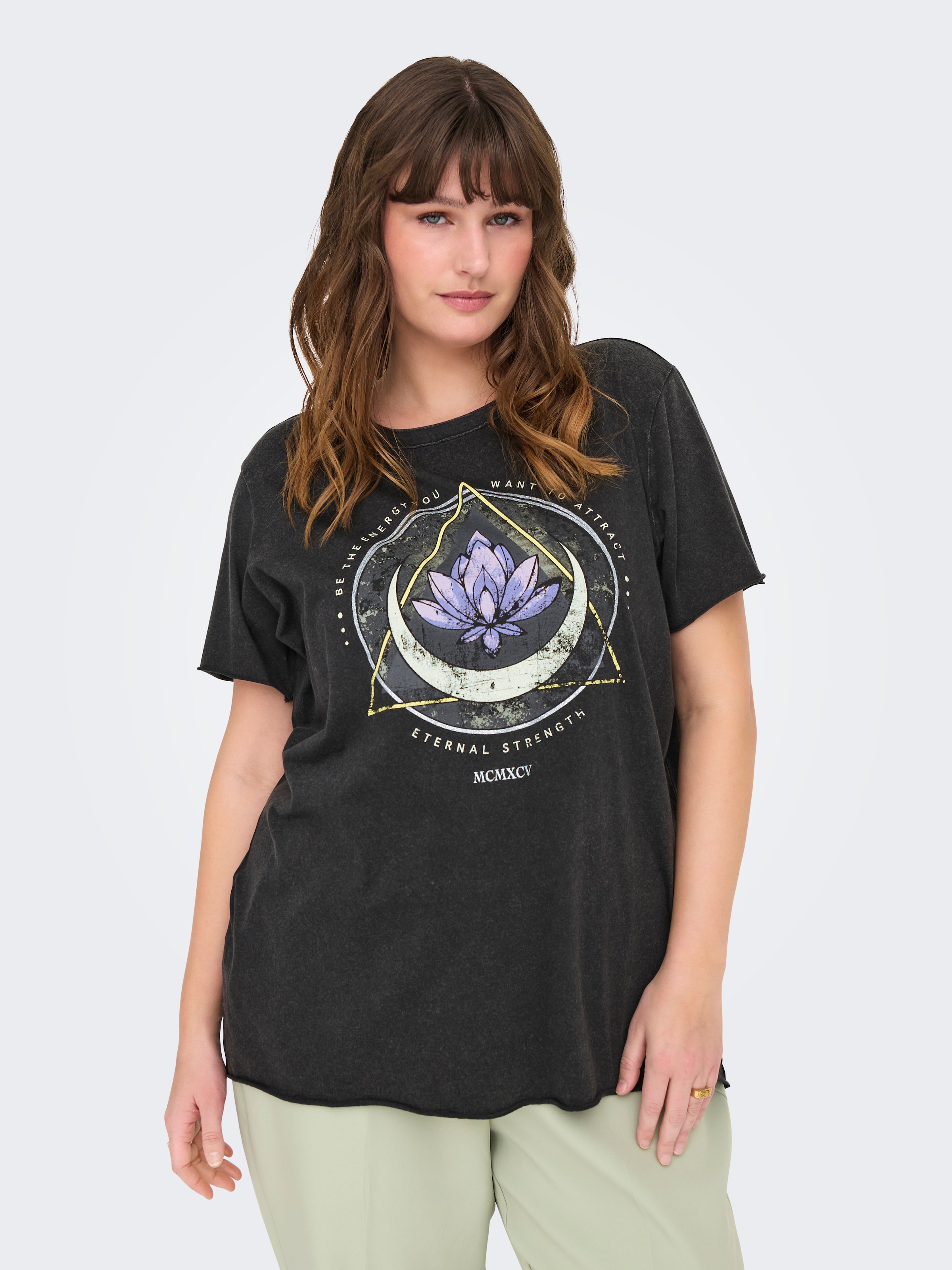 ONLY CARMAKOMA Kurzarmshirt "CARMIKO LIFE WASHED SS REG TEE JRS" günstig online kaufen