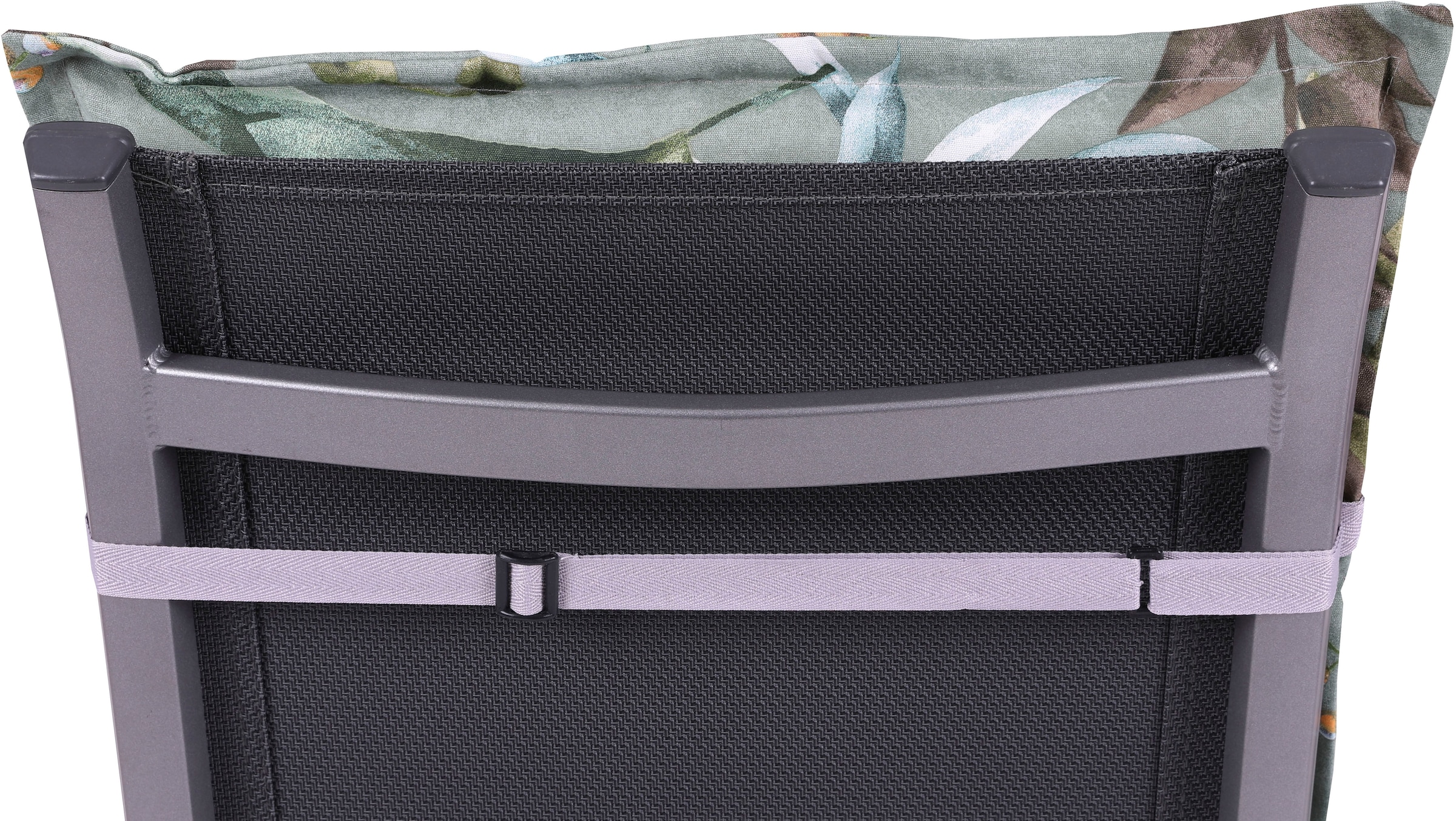 GO-DE Sesselauflage Blätter / Beeren grün - Maße BxLxH ca.: 50 cm x 108 cm x 7 cm