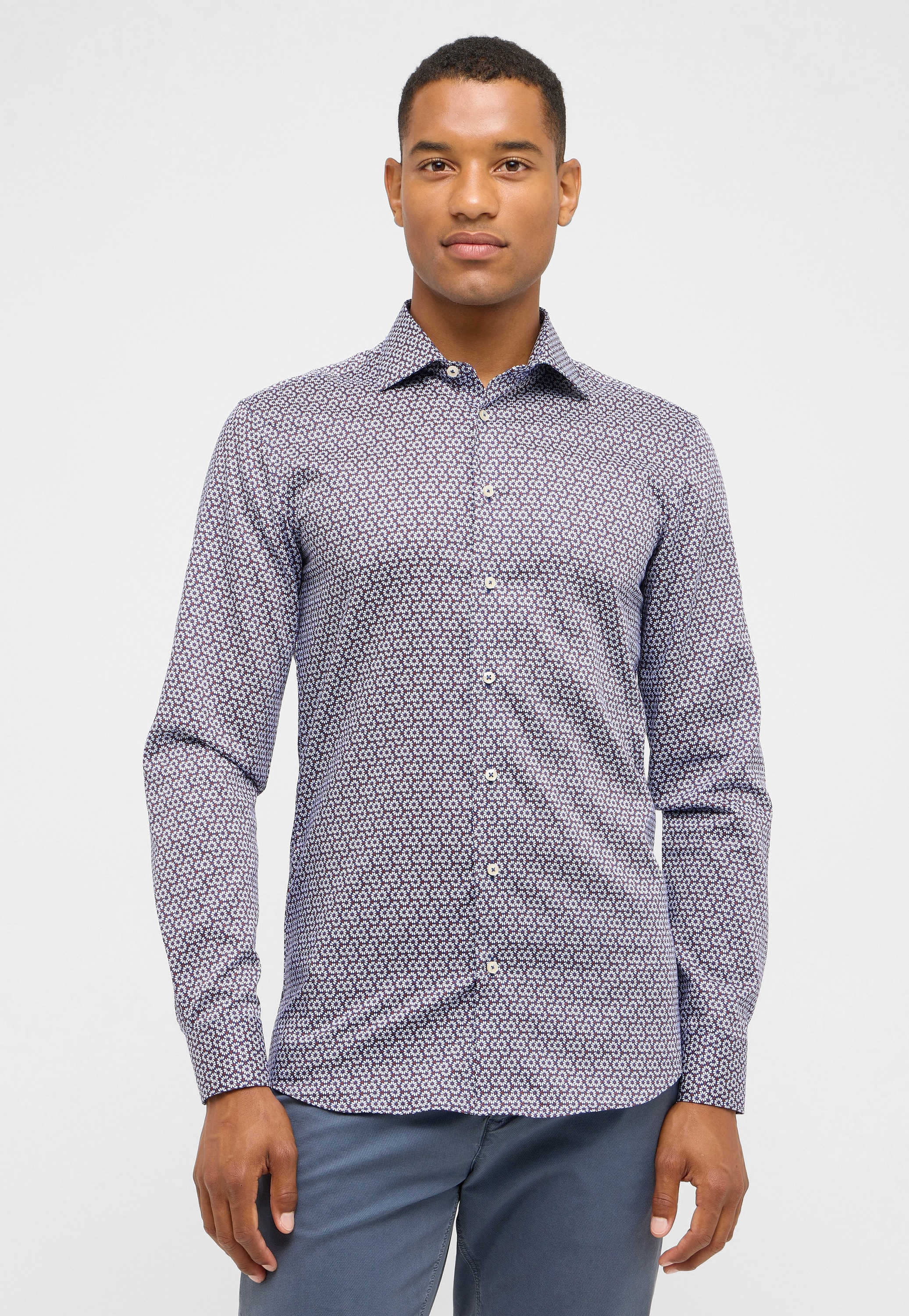 Eterna Langarmhemd "SLIM FIT", NON IRON (bügelfrei) günstig online kaufen