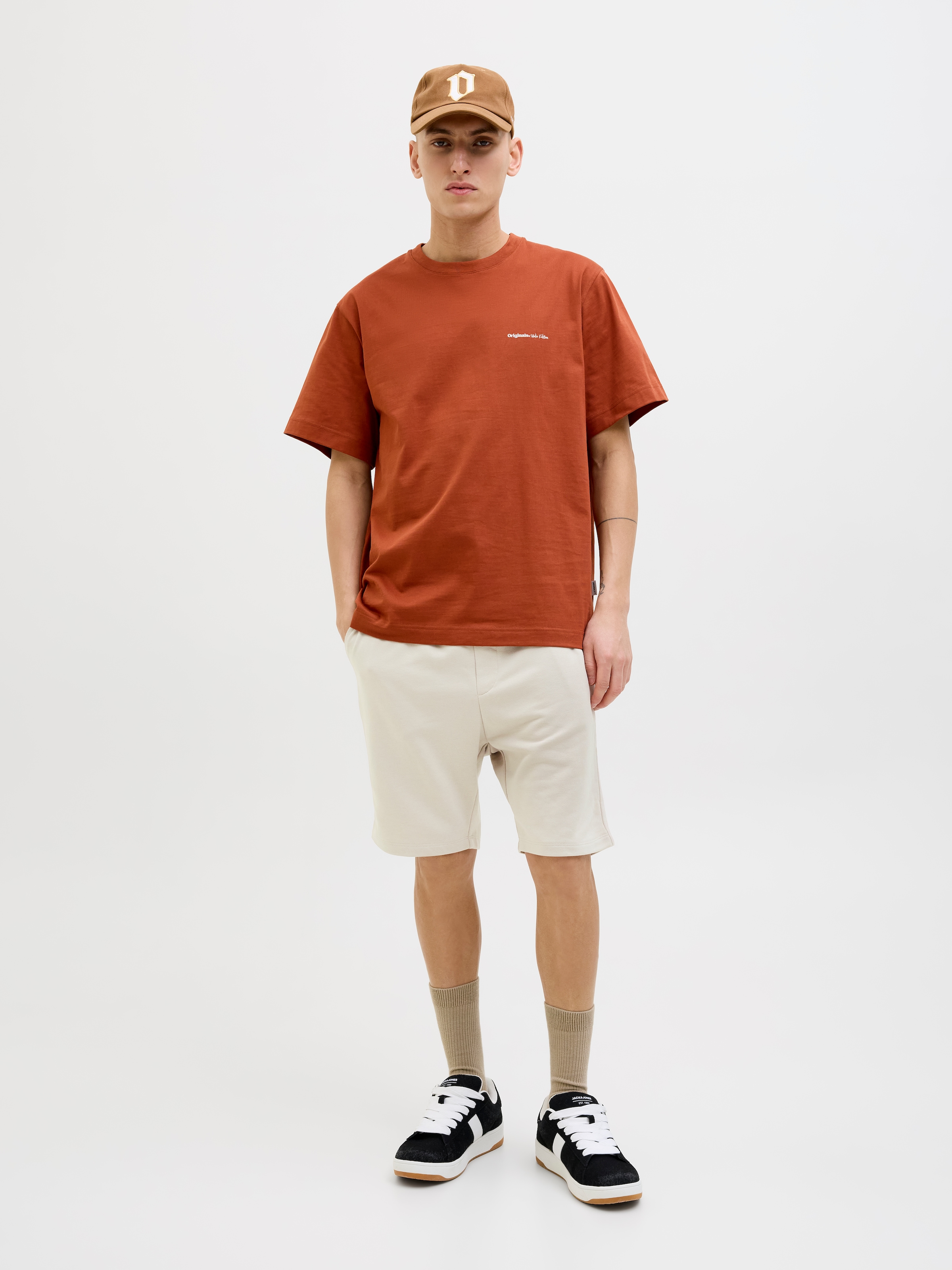 Jack & Jones Shorts »JPSTGORDON BRADLEY SWEAT SHORTS MID«, mit elastischem Bund
