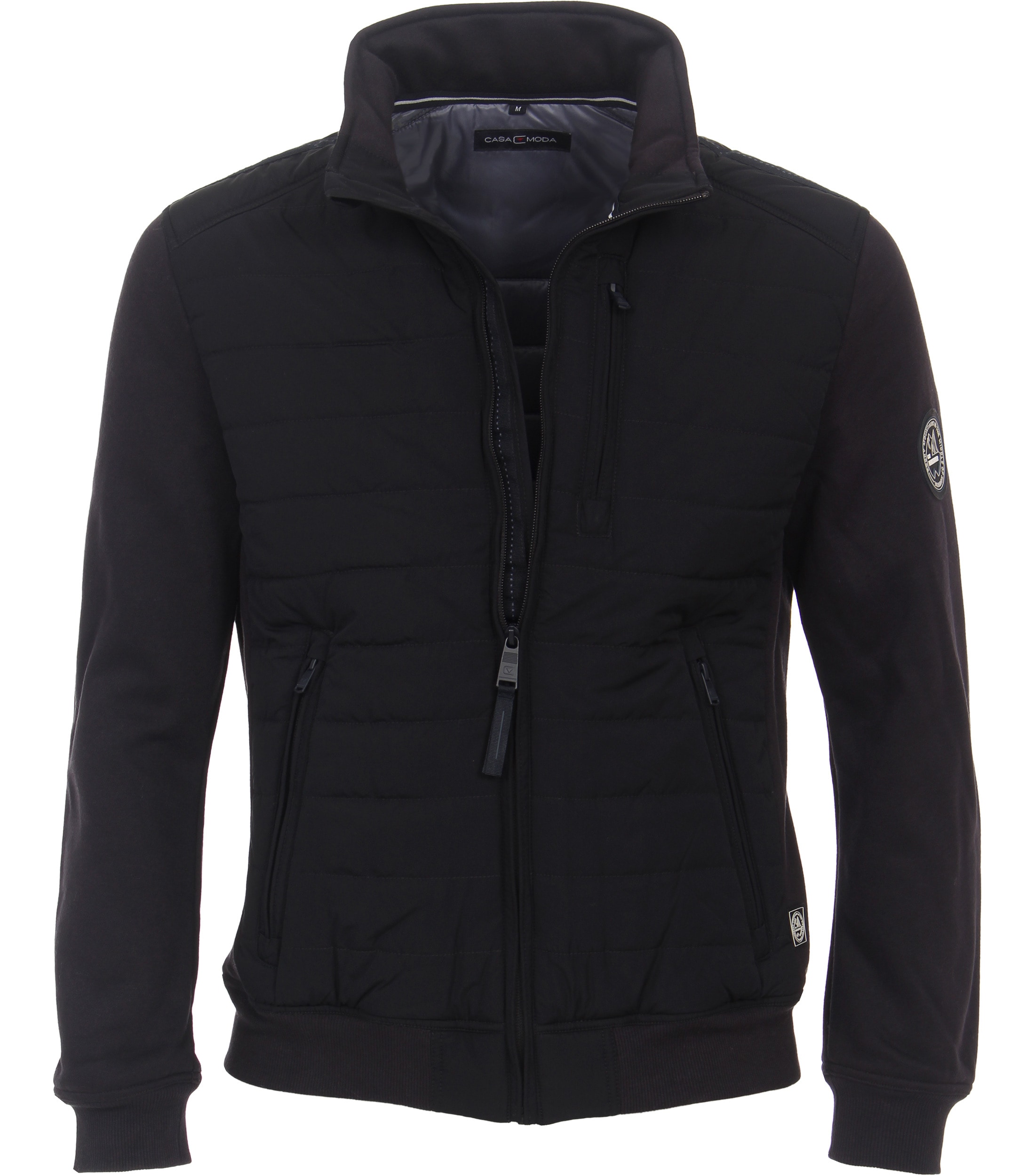 CASAMODA Sweatjacke "CASAMODA Materialmixjacke uni"