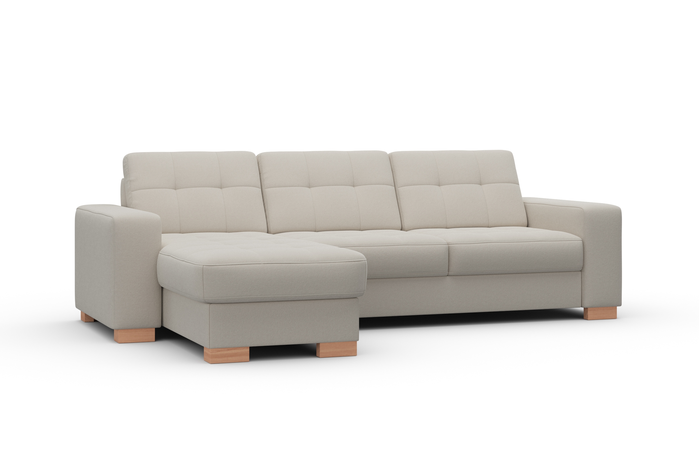 sit&more Ecksofa »Quincy L-Form«, wahlweise mit Bettfunktion und Bettkasten