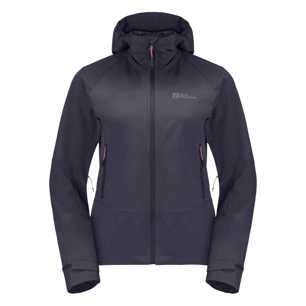 Jack Wolfskin Softshelljacke »KAMMWEG JKT W«, mit Kapuze