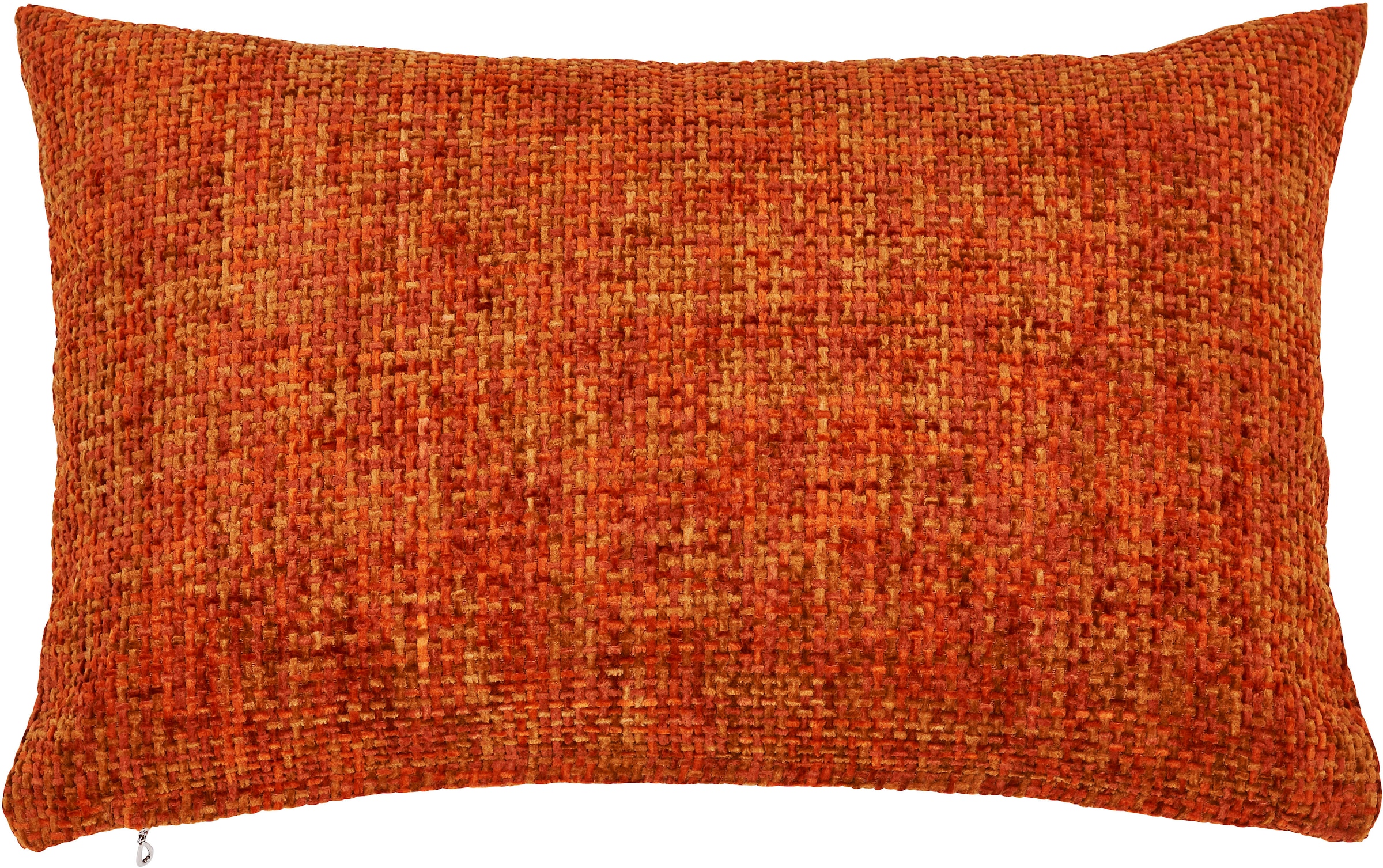 Kissenbezug DONE., B:40cm H:1cm L:60cm, orange, Polyester, Polyester, Kissenbezüge, "Twist", Geflochtene Optik