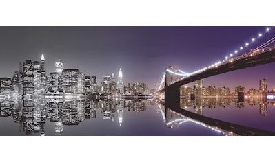 Home affaire Glasbild »Mike Liu: N. Y. Skyline und nächtliche Reflektion«, 125/50 cm kaufen