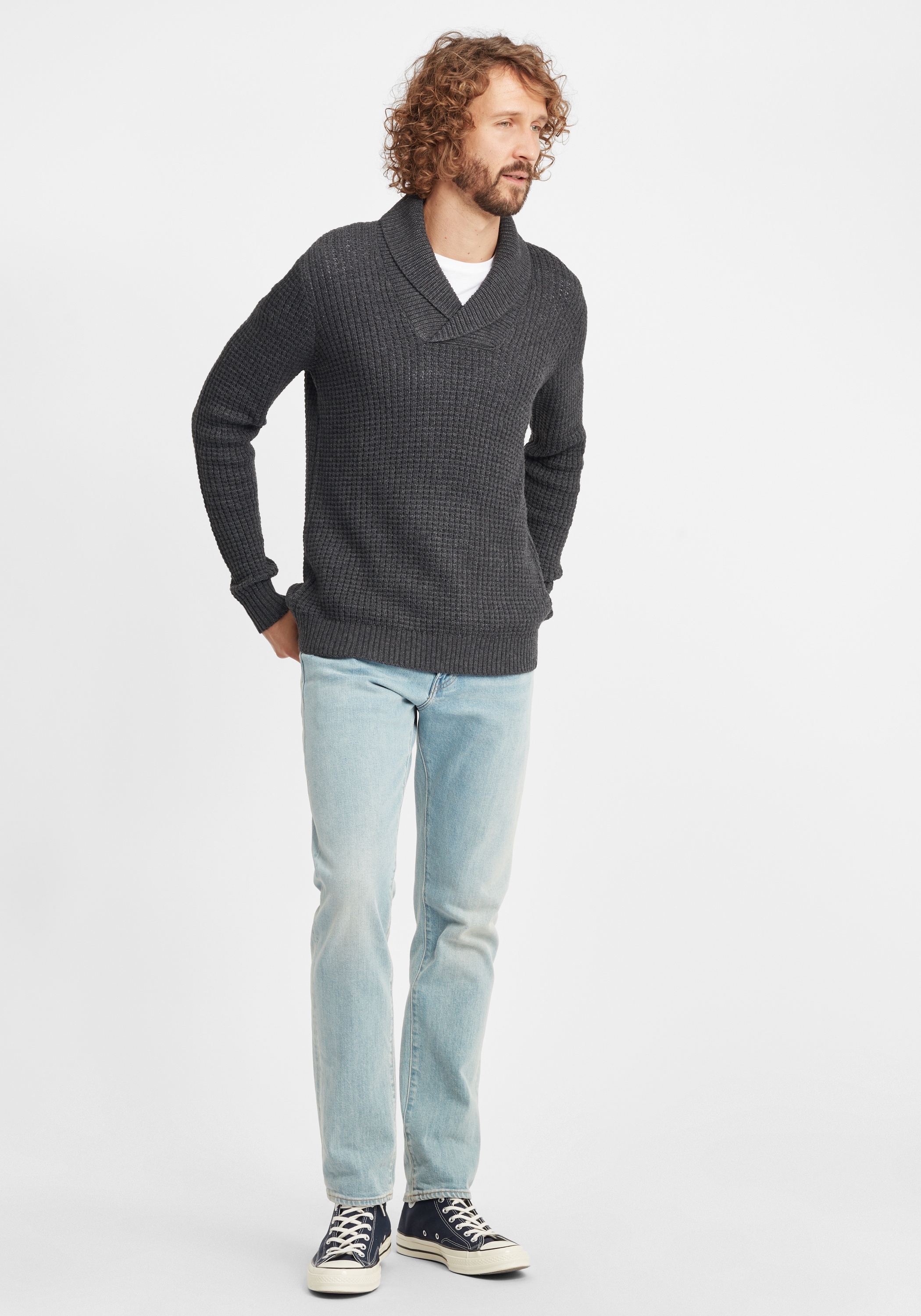 !Solid Strickfleece-Pullover »Strickpullover SDMapari«