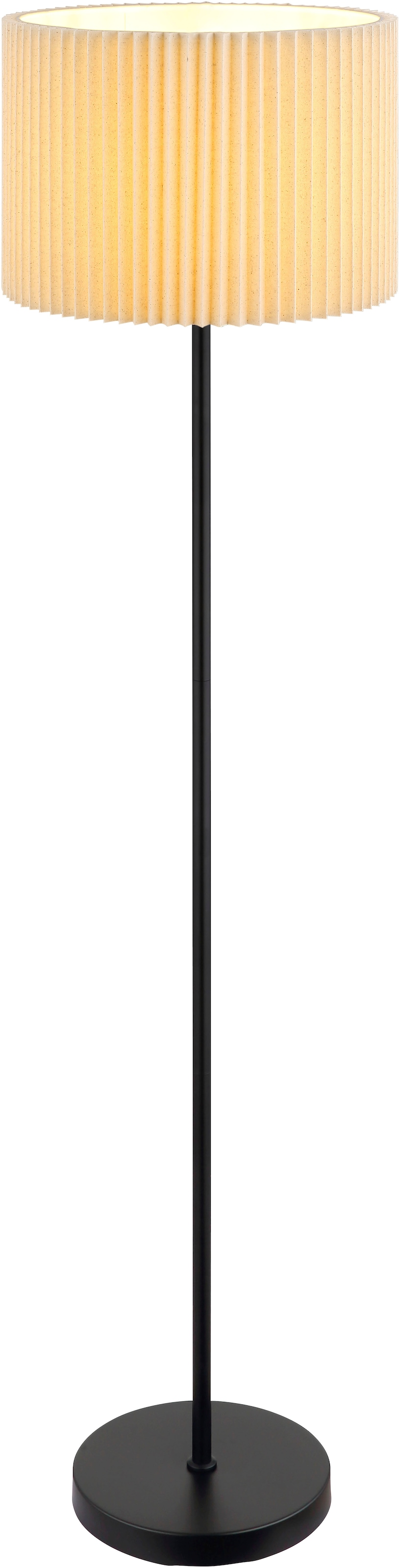 "GLOBO LIGHTING Stehlampe ""PAGE"", schwarz (schwarz matt), Ø 38cm H: 152cm, 1 Stk., Leuchten, Stehlampe Wohnzimmer Schlafzimmer Flur Design-Leuchte