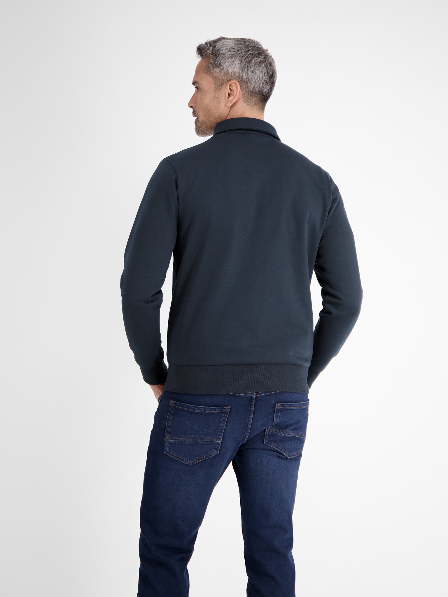 LERROS Langarm-Poloshirt "FELPA", Sweatshirt mit Knopfleiste günstig online kaufen