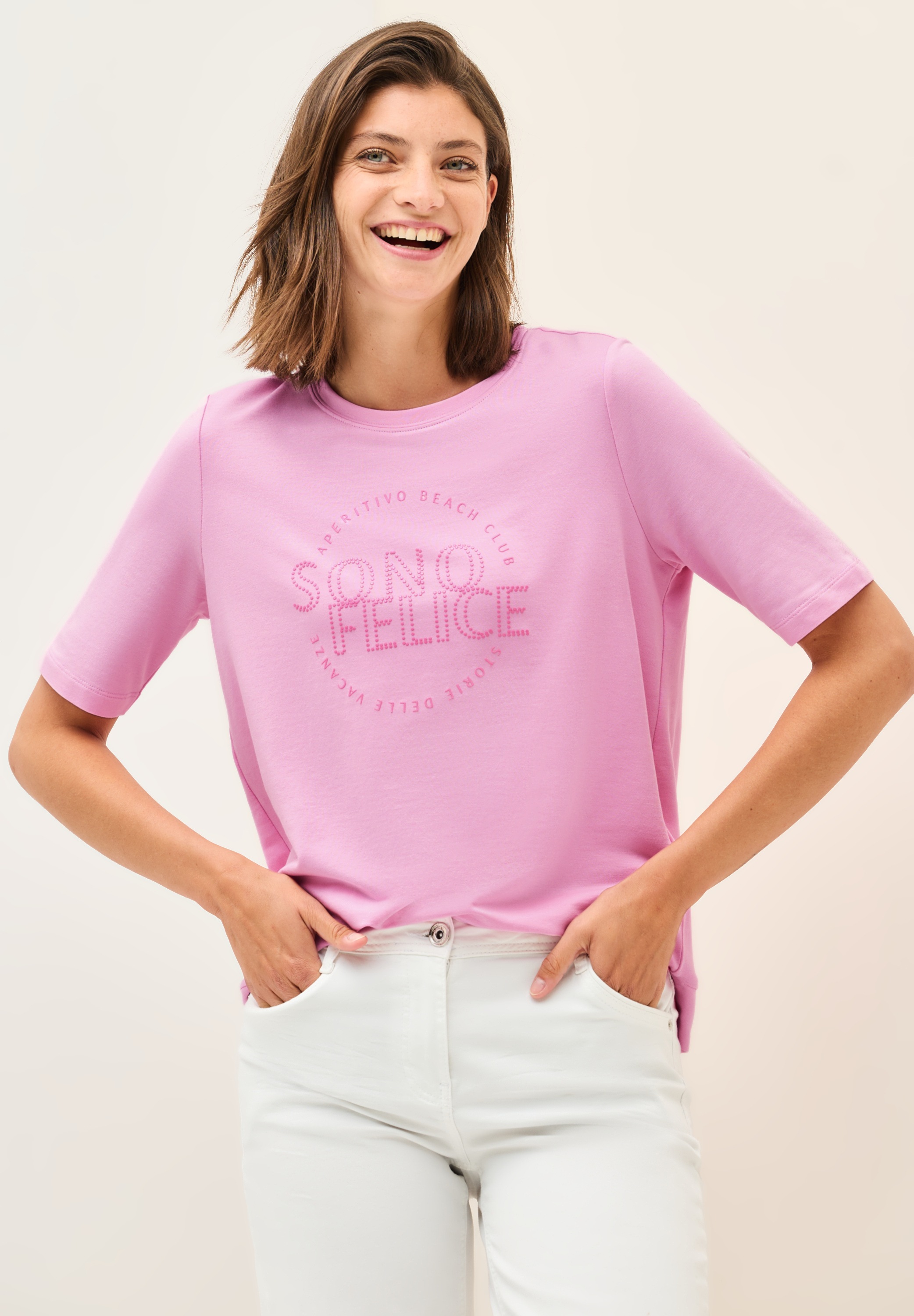 Cecil T-Shirt, mit Wording günstig online kaufen