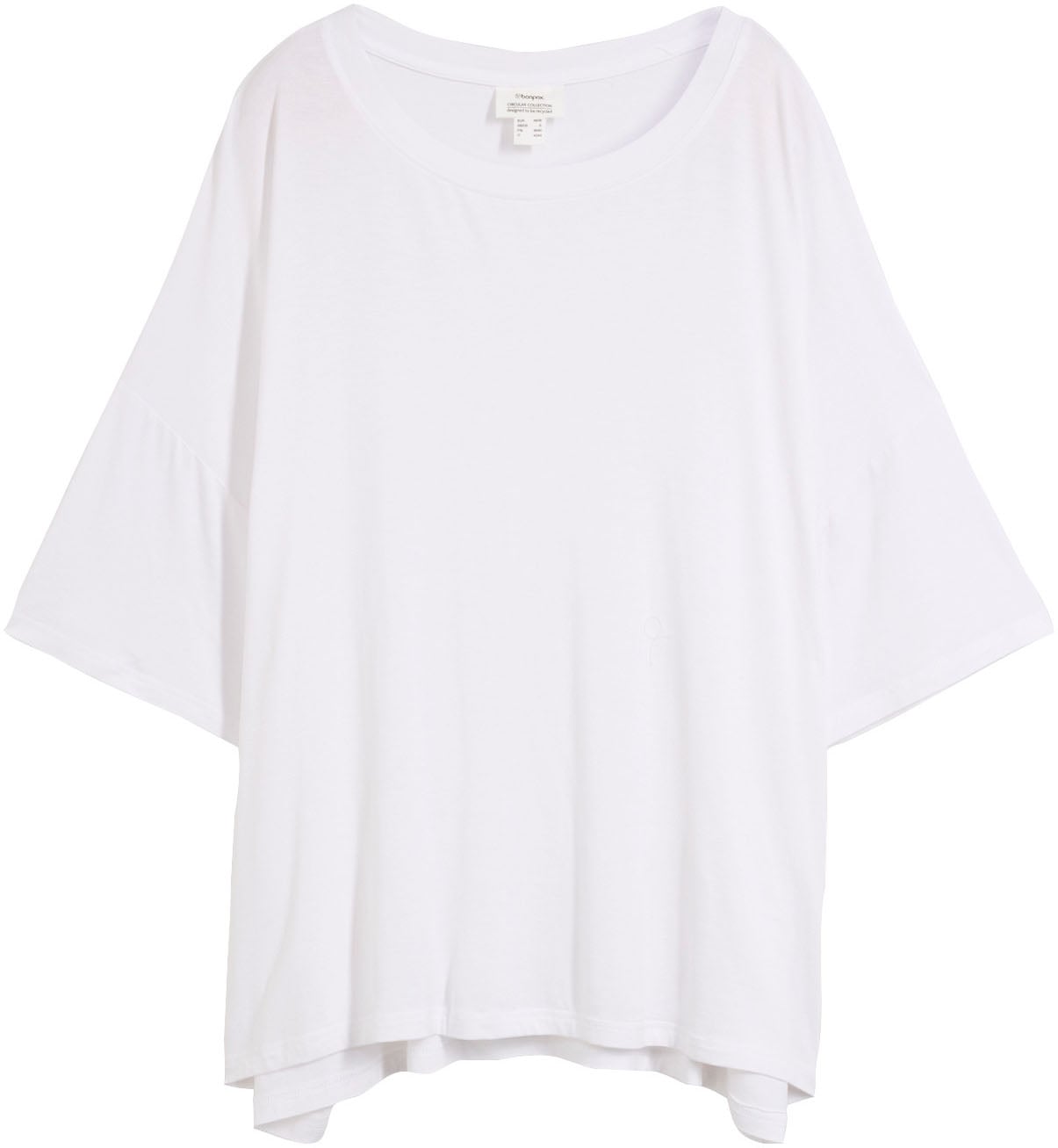 bonprix Oversize-Shirt oversize Passform, Halbarm-Design, aus Viskose und Elasthan