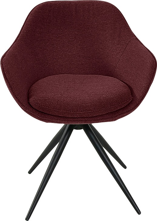 K+W Komfort & Wohnen Drehstuhl "ZOOM" () 4-Fuß Drehstuhl mit Gestell aus Me günstig online kaufen