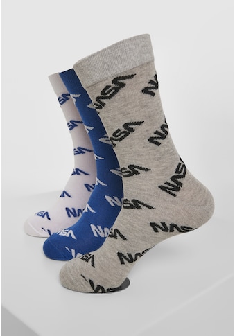 MisterTee Strümpfe »MisterTee Unisex NASA Allover Socks 3-Pack«, (1 Paar)