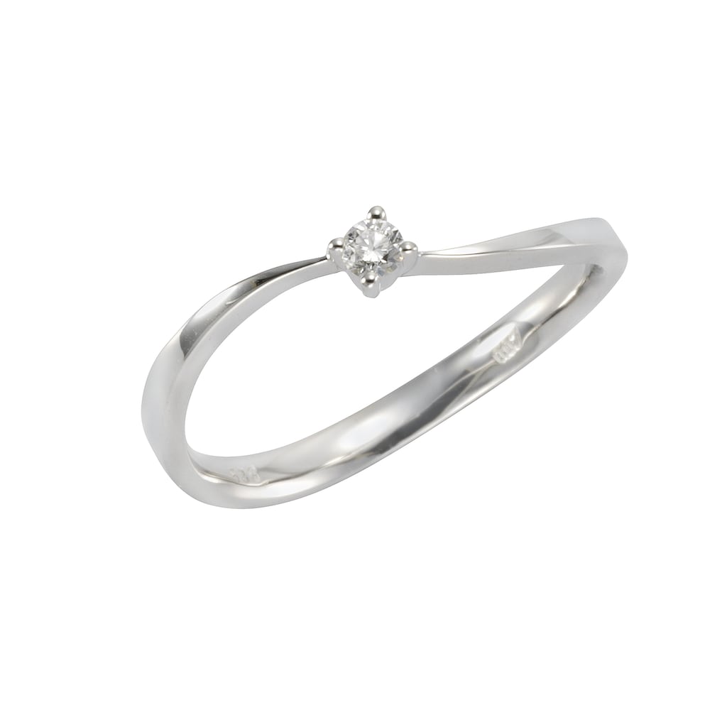 Orolino Fingerring »585 Weißgold Brillant 0,07ct.«