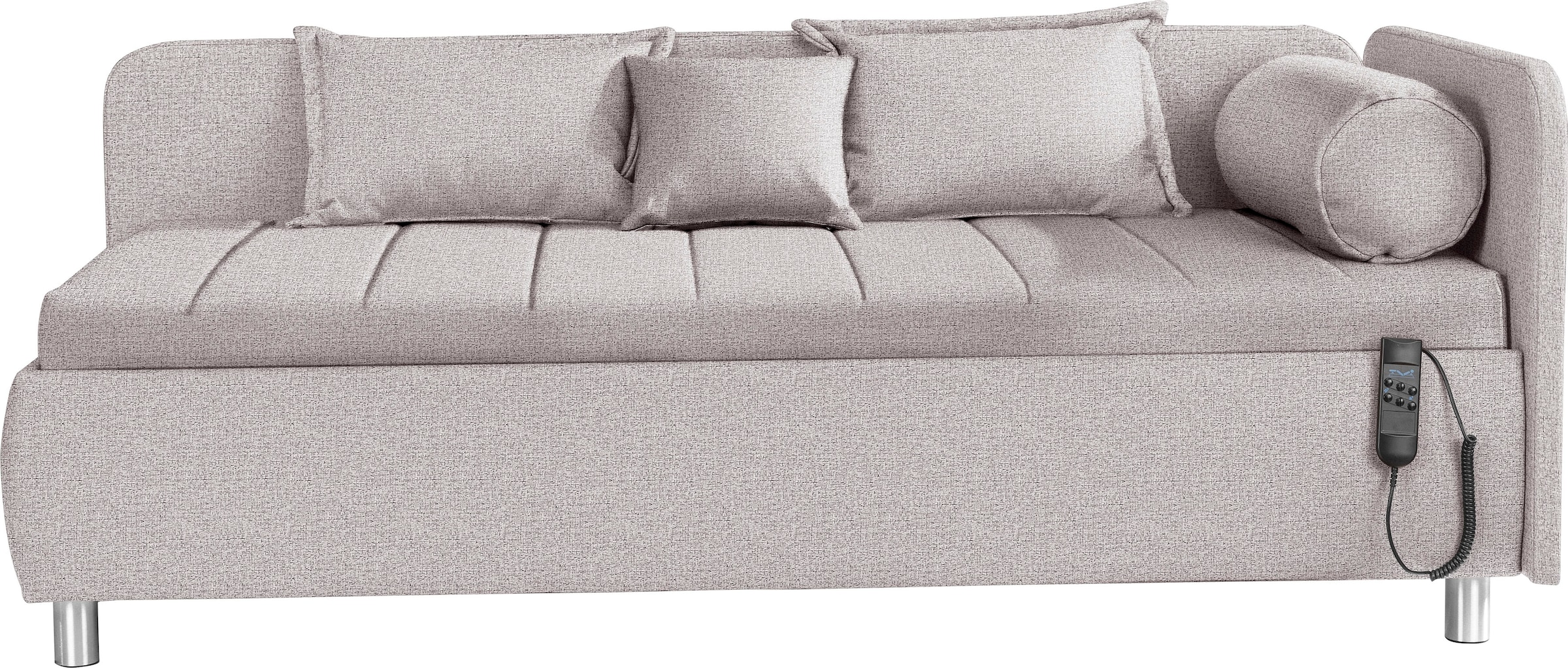 alina Schlafsofa "Kiana", Liegefläche 90/200 cm oder 100/200 cm, Bettkasten, Zierkissen-Set