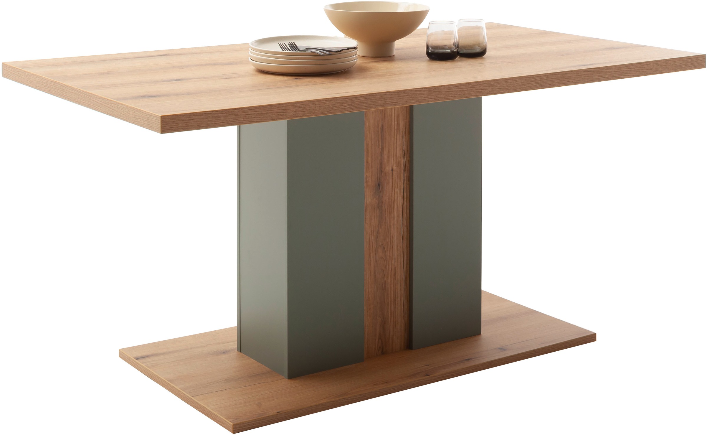 MCA furniture Esstisch "Moniz Säulenesstisch mit Bodenplatte" 1 Stk. tlg. T günstig online kaufen