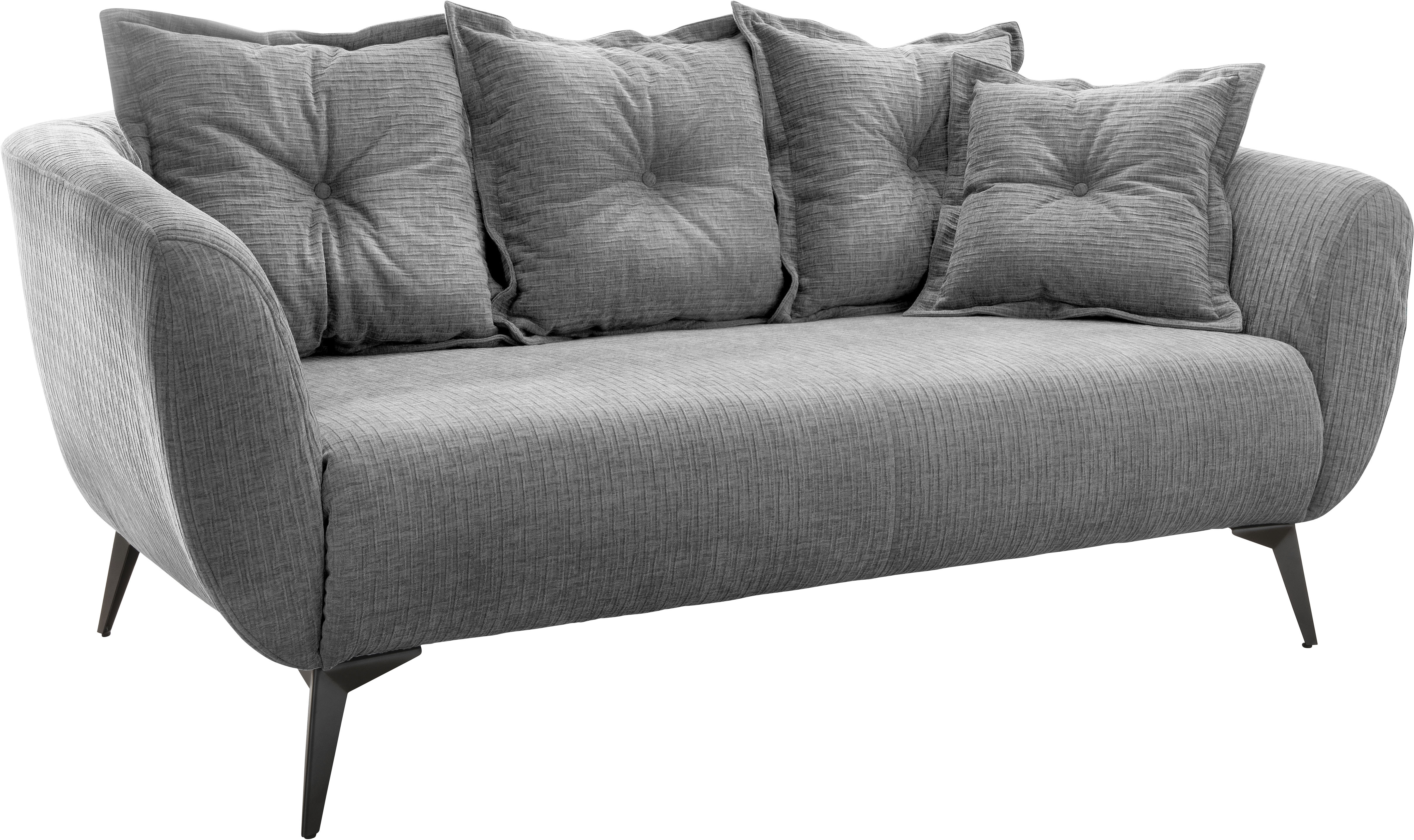 Thumbnail - Home affaire 2,5-Sitzer "Baggio, Breite 196 cm zeitlos & elegant, bequem" schwarze Metallfüße