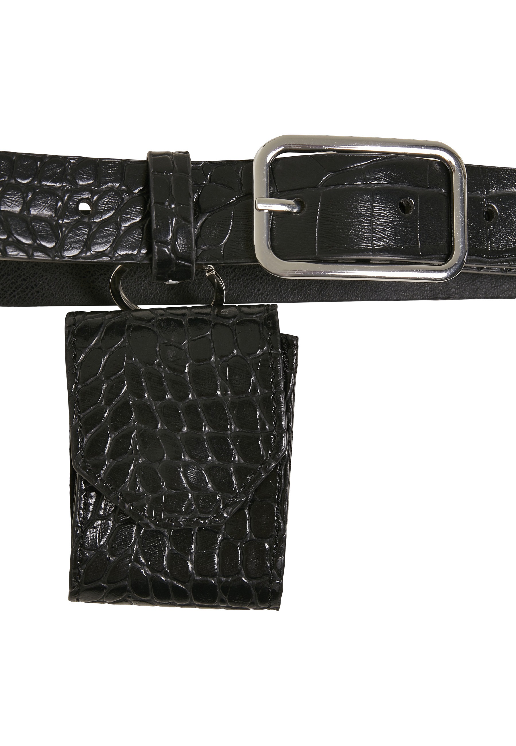 URBAN CLASSICS Hüftgürtel »Urban Classics Unisex Croco Synthetic Leather Belt With Pouch«