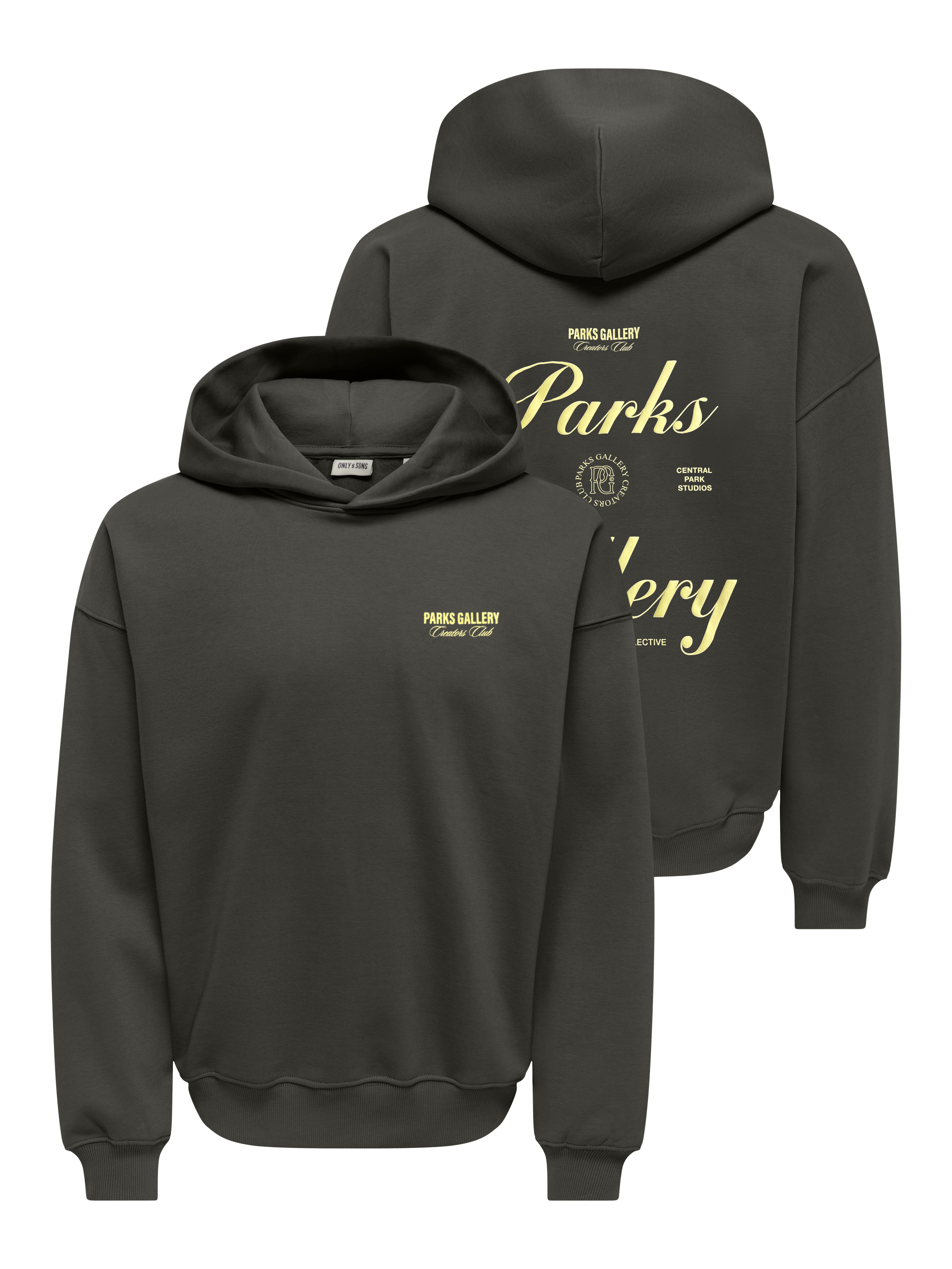 ONLY & SONS Sweatshirt "ONSPARKS GALLERY RLX SWEAT HOODIE NOOS", Baumwollmischung, regular fit
