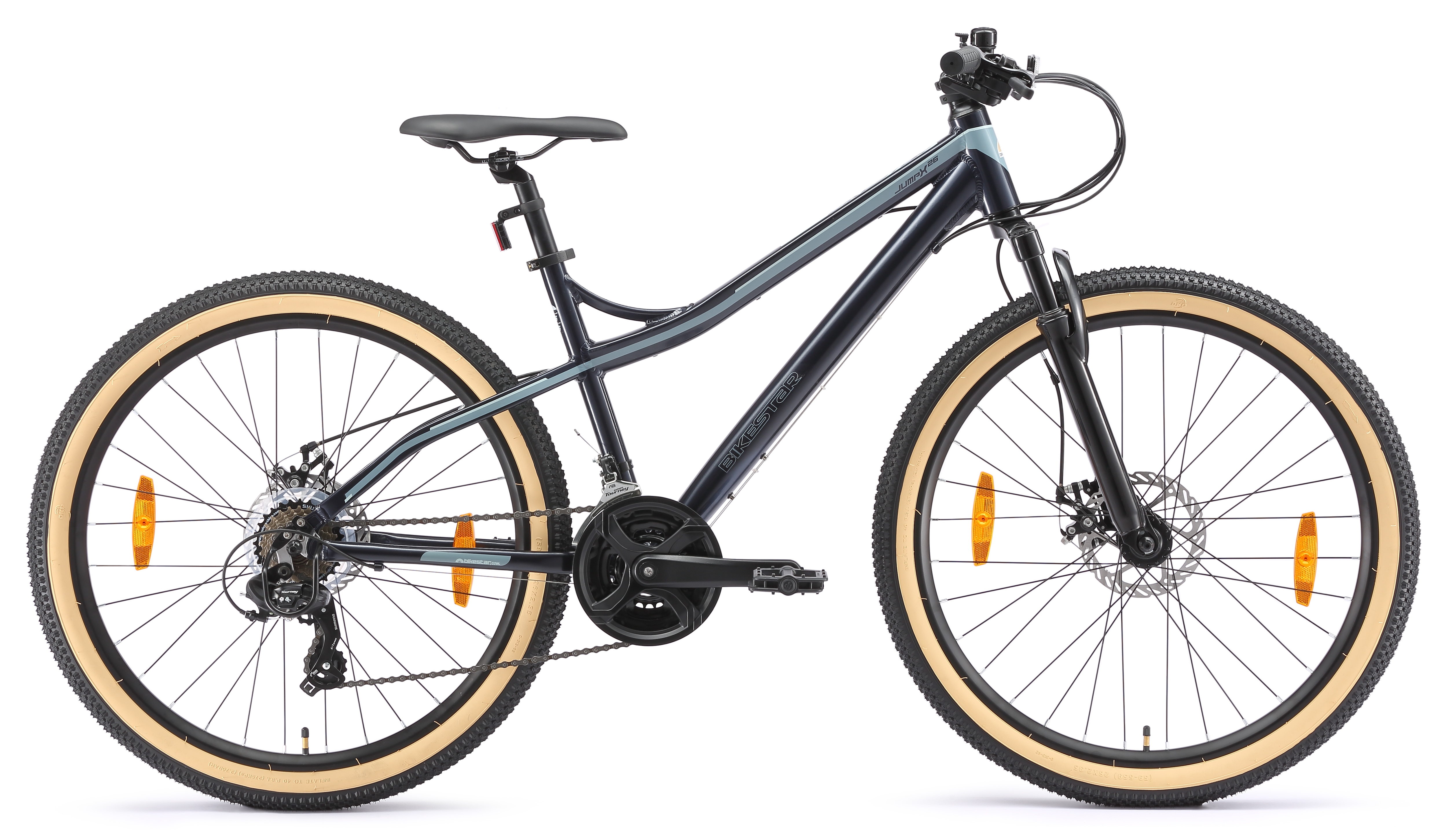 Bikestar Mountainbike 21 Gang Shimano RD-TY300 Schaltwerk Kettenschaltung für Damen und Herren, Kettenschaltung
