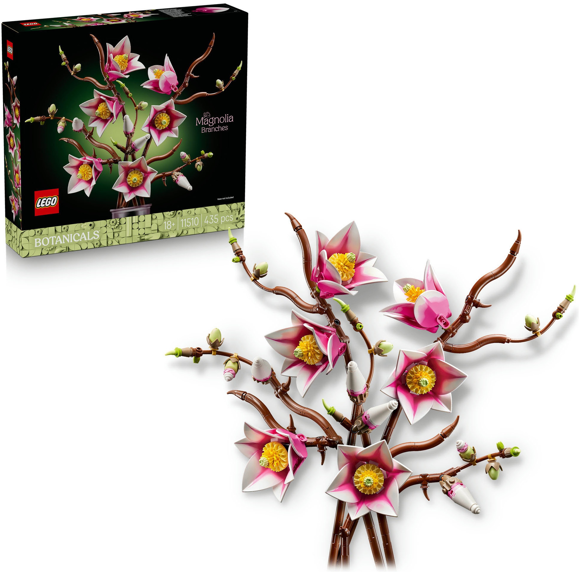LEGO® Konstruktionsspielsteine »Magnolienzweige (11510), LEGO Botanicals«