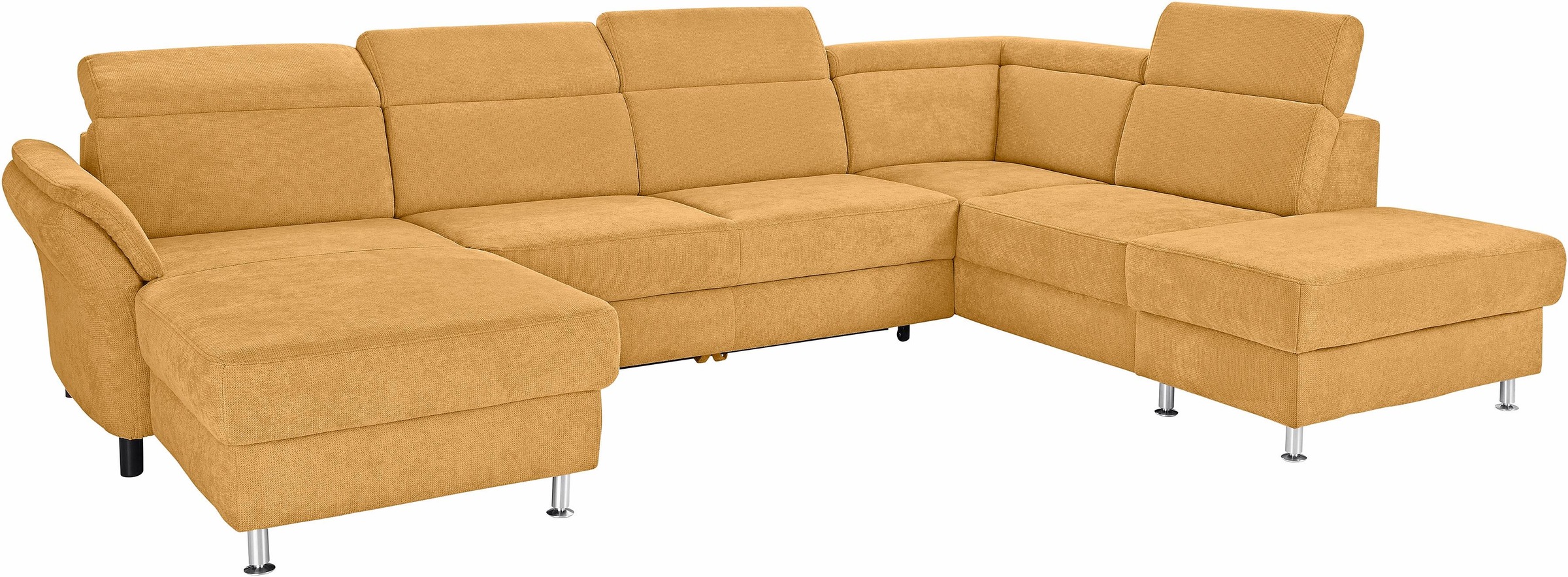 sit&more Wohnlandschaft »Avignon U-Form«, wahlweise mit Bettfunktion und Stauraum, inklusive Kopfteilverstellung