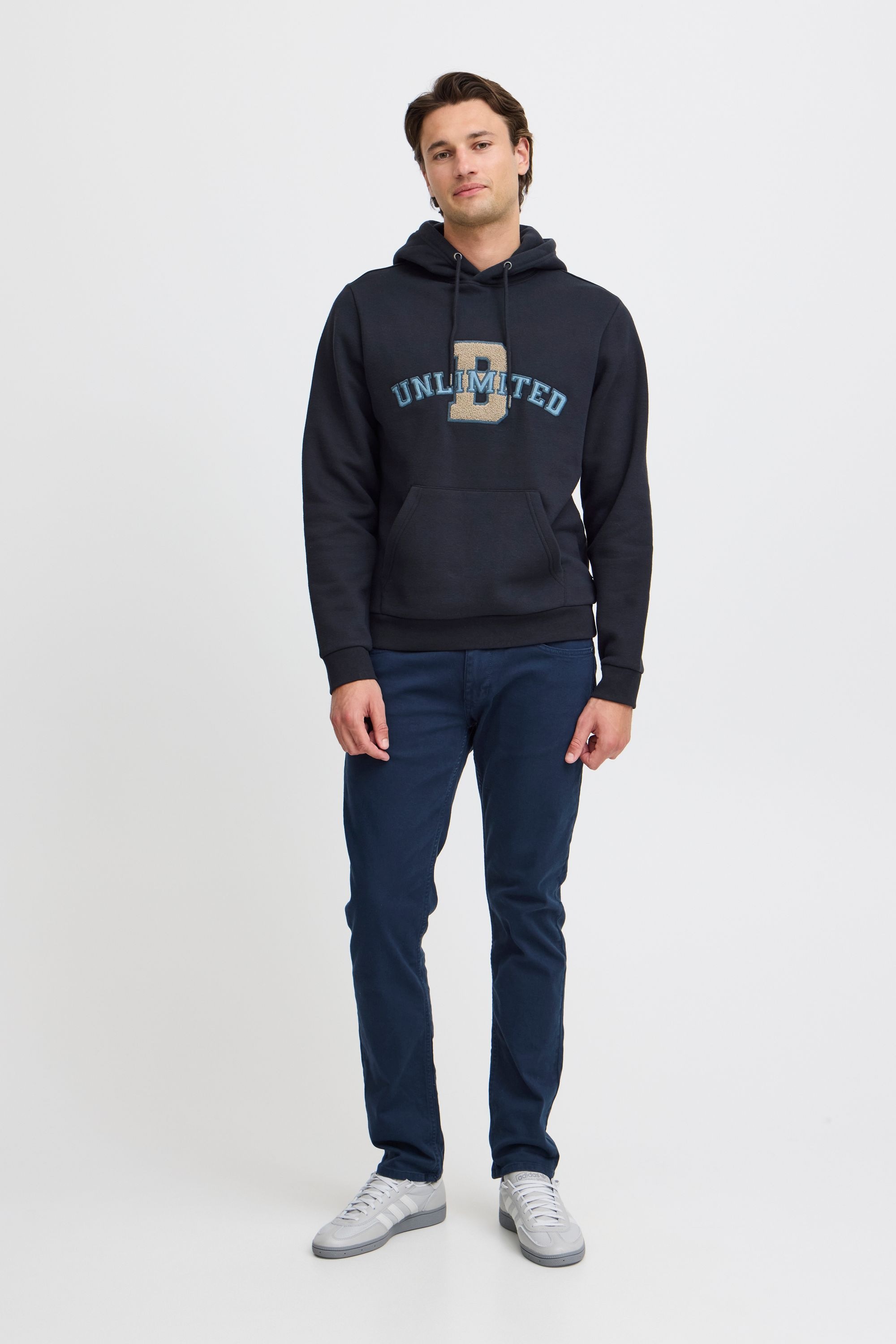 Kapuzenpullover BLEND "BHSweatshirt", Herren, Gr. XL, schwarz, Sweatware, 50% Baumwolle, 50% Polyester, bedruckt, Basic, regular fit normal, ohne Ausschnitt, eingesetzt, Pullover Kapuzenpullover, Stilvoller Hoodie mit Kapuze 5