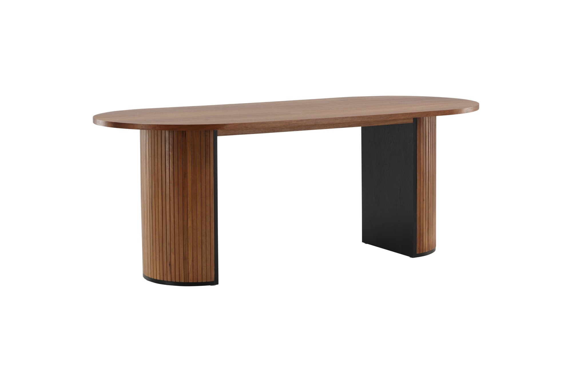 Venture Home Esstisch »Bianca, ovaler Esstisch mit Furnier-Veredelung, 200 × 90 cm« Esszimmertisch, MDF, Holzfurnier-Optik, oval, geräumig, modern