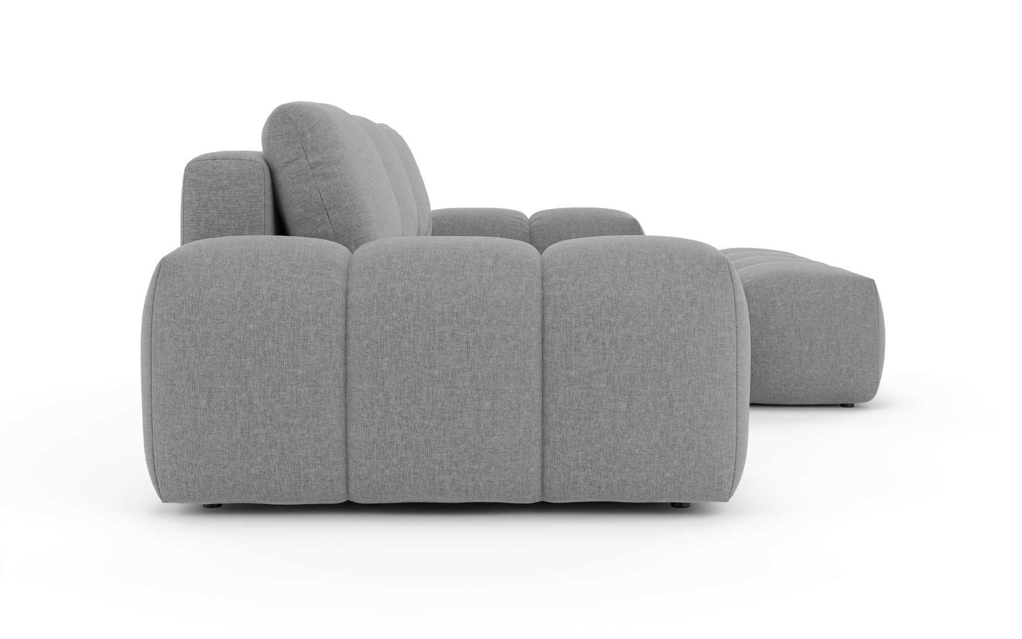 INOSIGN Ecksofa »AZITA klein optionale Schlafsofa mit Bettkasten, B/T/H: 270/166,5/84cm«, L-Form mit Wellenunterfederung, Bubble-Optik