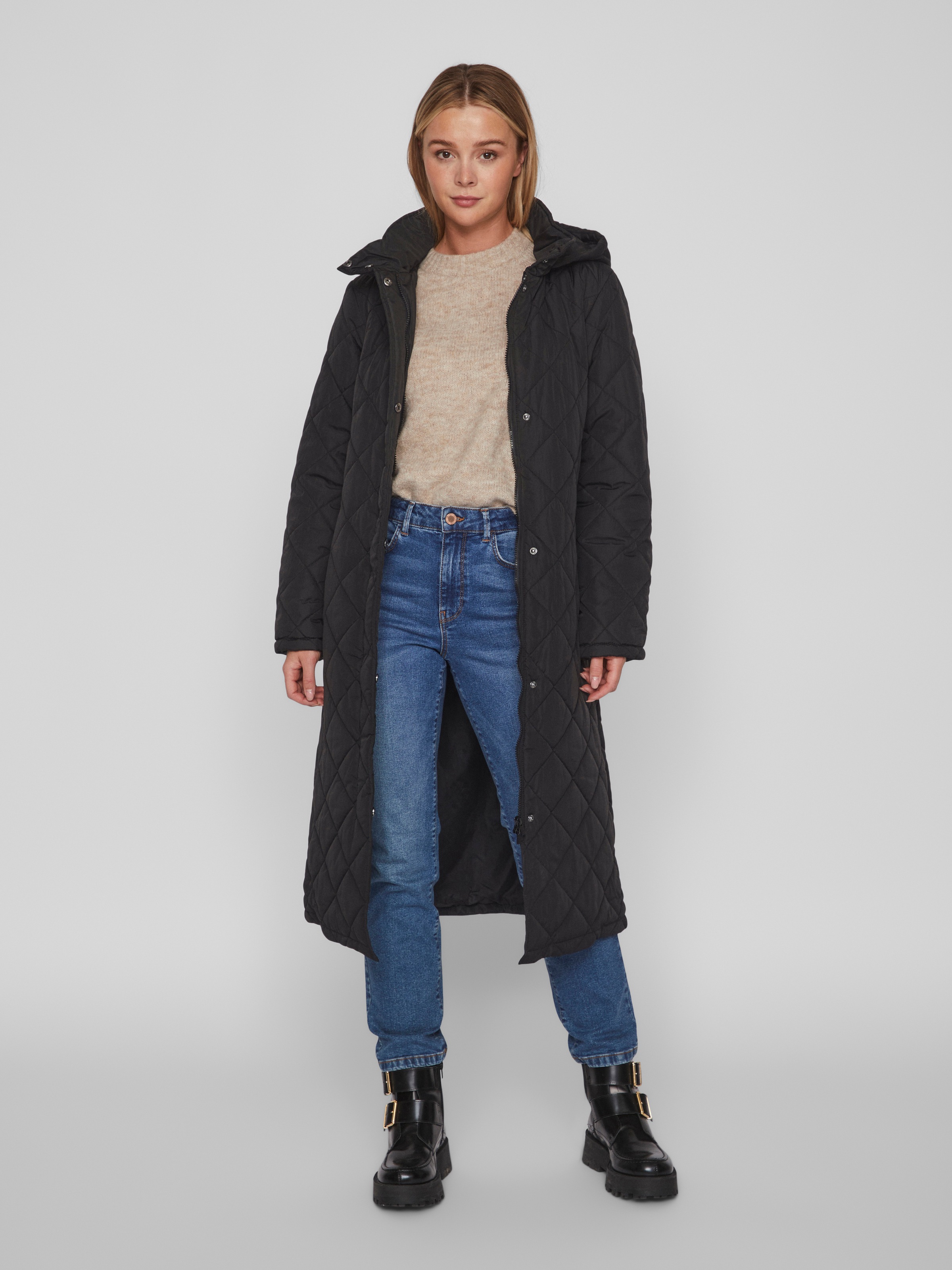 Vila Fellimitatmantel »VIKANTE QUILTED L/S COAT - NOOS«
