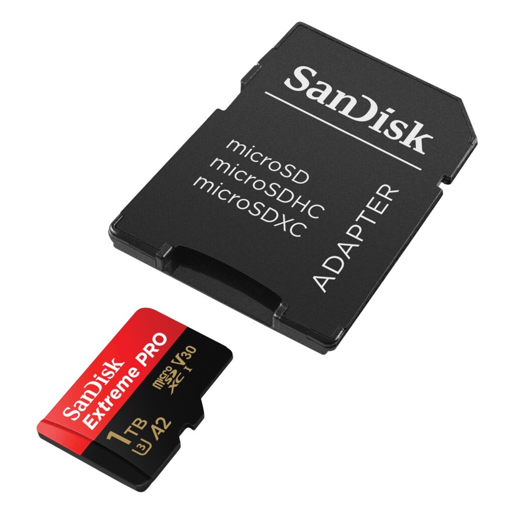 Sandisk Speicherkarte »microSDXC Extreme PRO«, (Video Speed Class 30 (V30) 200 MB/s Lesegeschwindigkeit)